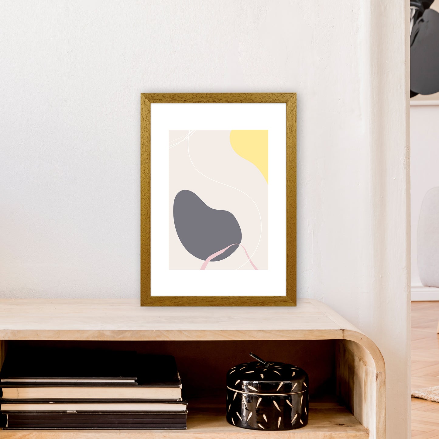 Mila Pink Abstract N19 Art Print by Pixy Paper A3 Print Only