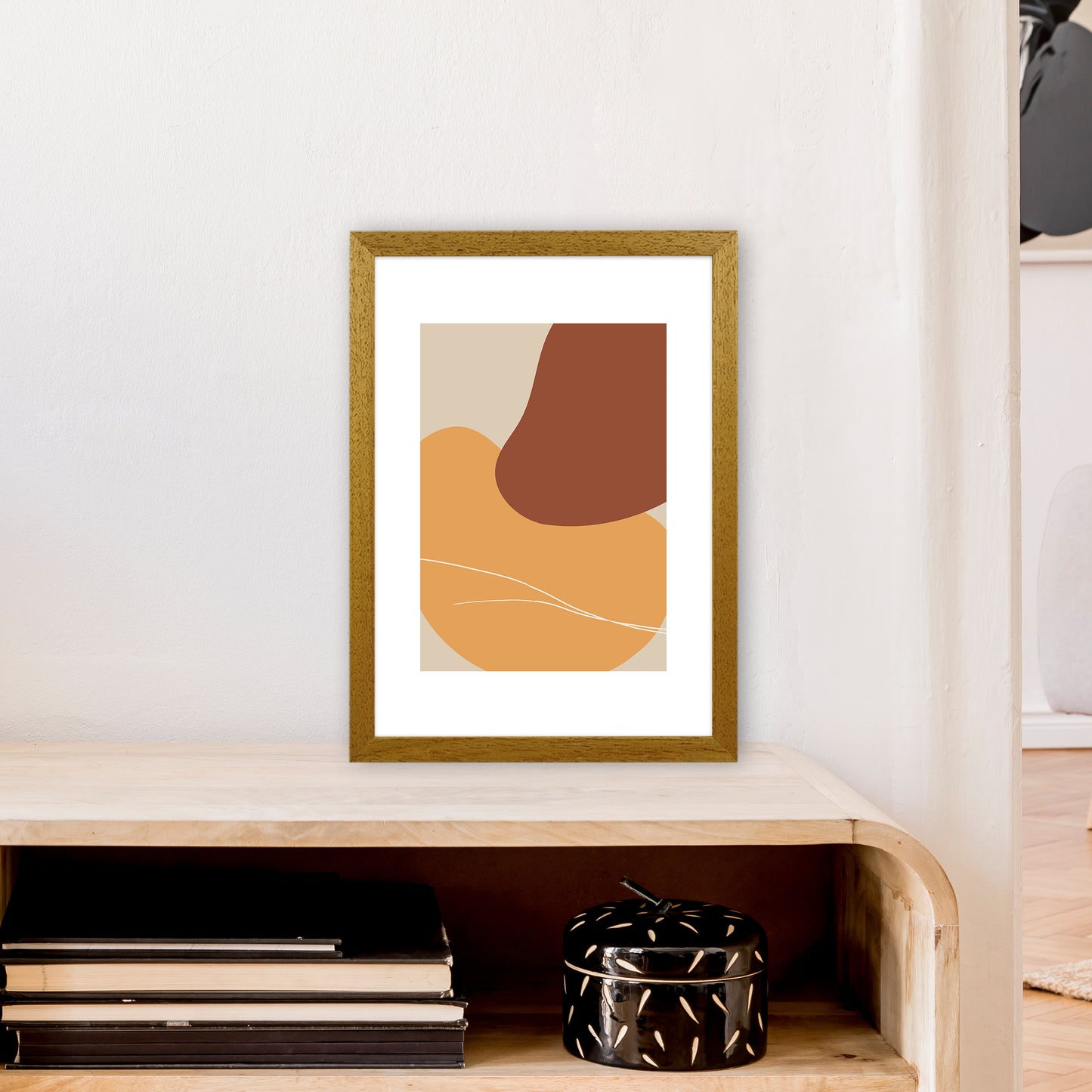 Mica Sand Abstract N28 Art Print by Pixy Paper A3 Print Only