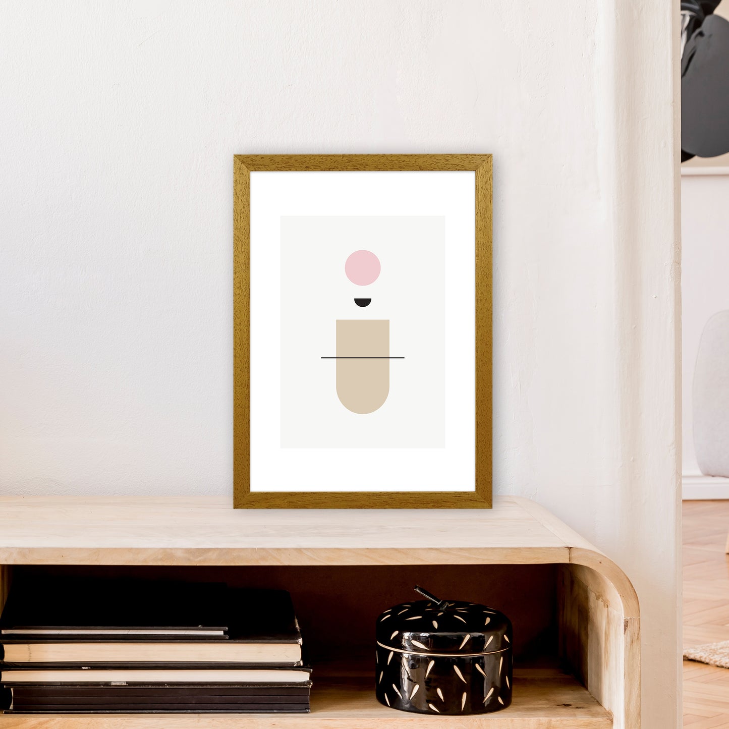 Mila Abstract Pink N1 Art Print by Pixy Paper A3 Print Only