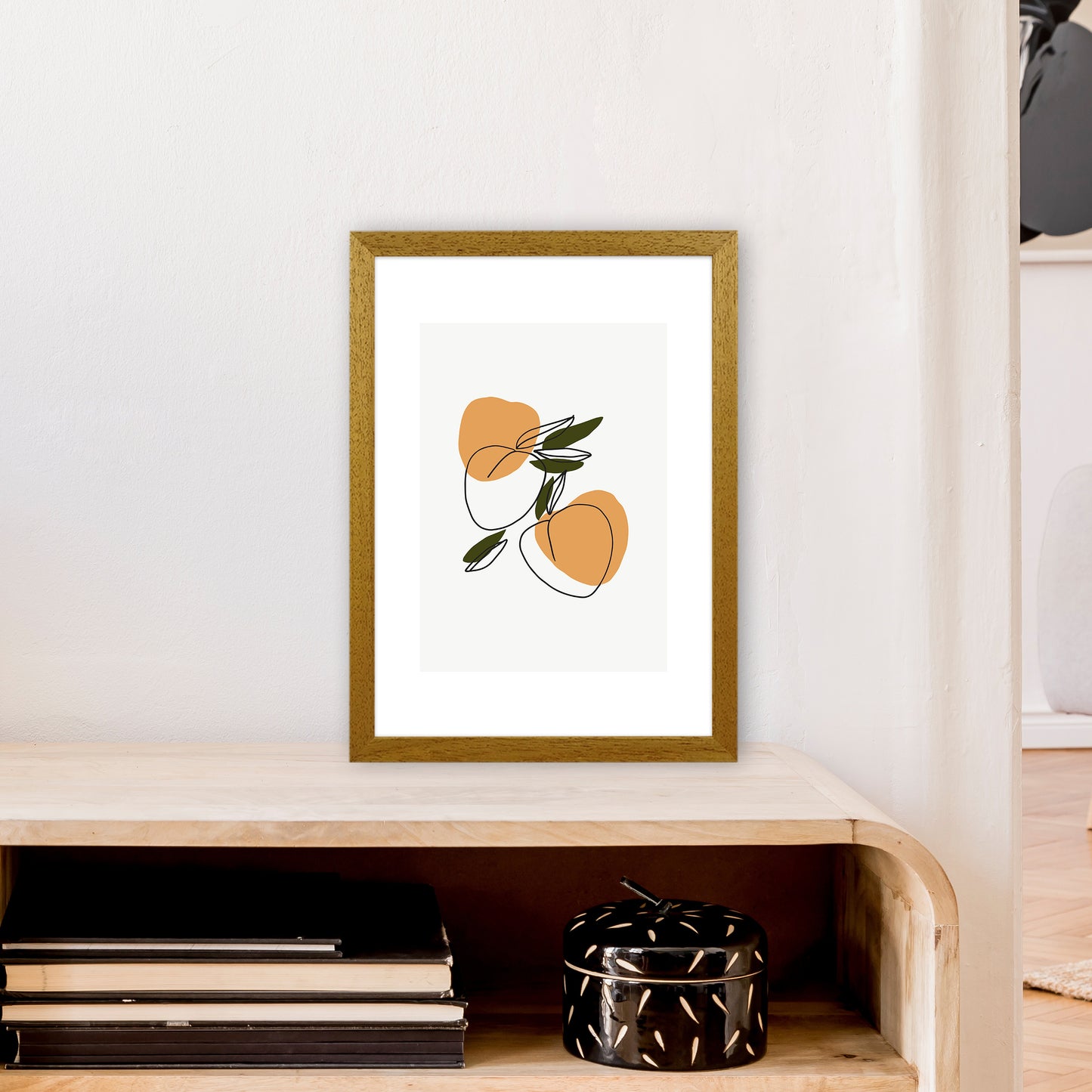 Mica Apricots N3 Art Print by Pixy Paper A3 Print Only