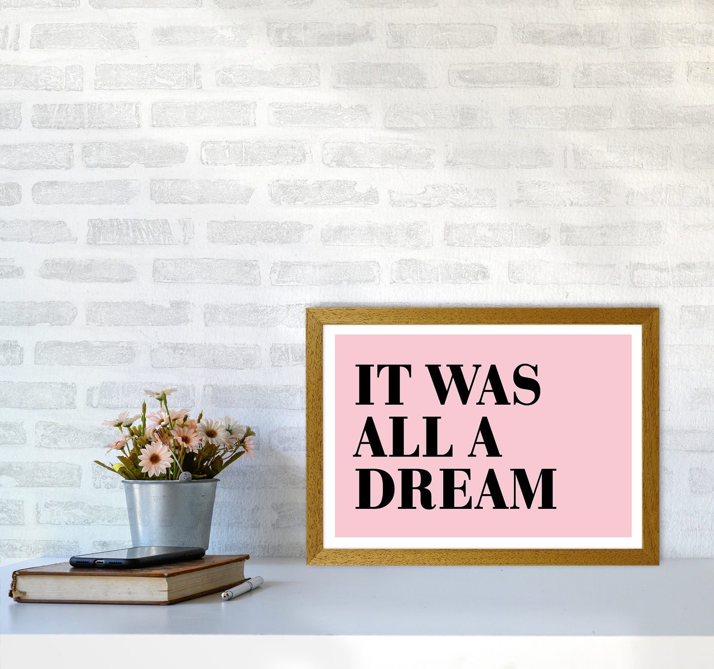 It Was All A Dream Neon Funk Art Print by Pixy Paper A3 Print Only