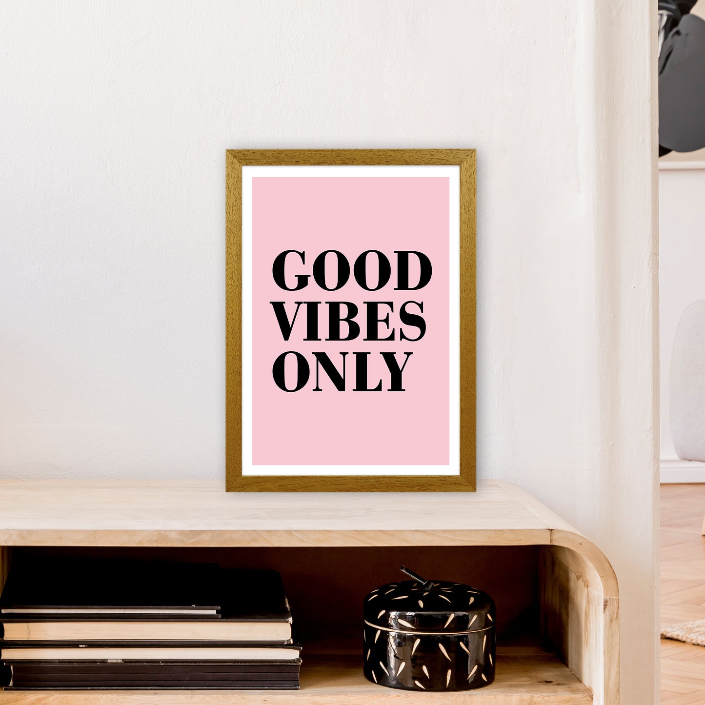 Good Vibes Only Neon Funk Art Print by Pixy Paper A3 Print Only