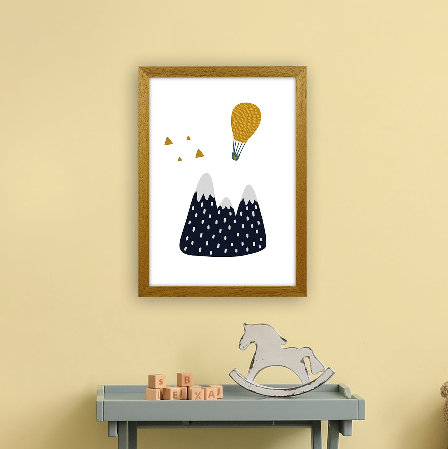 Little Explorer Hot Air Balloon Art Print by Pixy Paper A3 Print Only