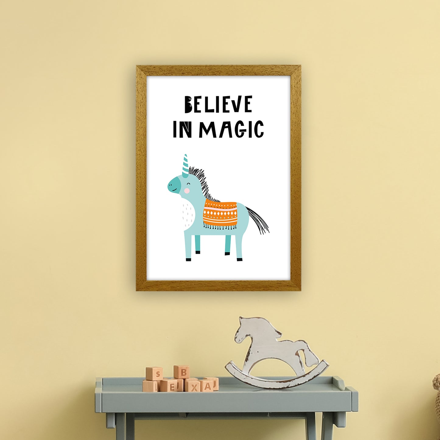 Believe In Magic Animal Pop Art Print by Pixy Paper A3 Print Only