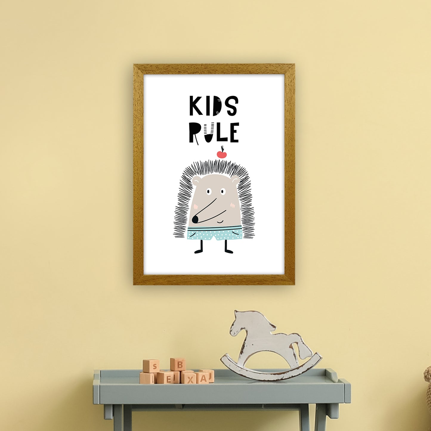 Kids Rule Animal Pop Art Print by Pixy Paper A3 Print Only