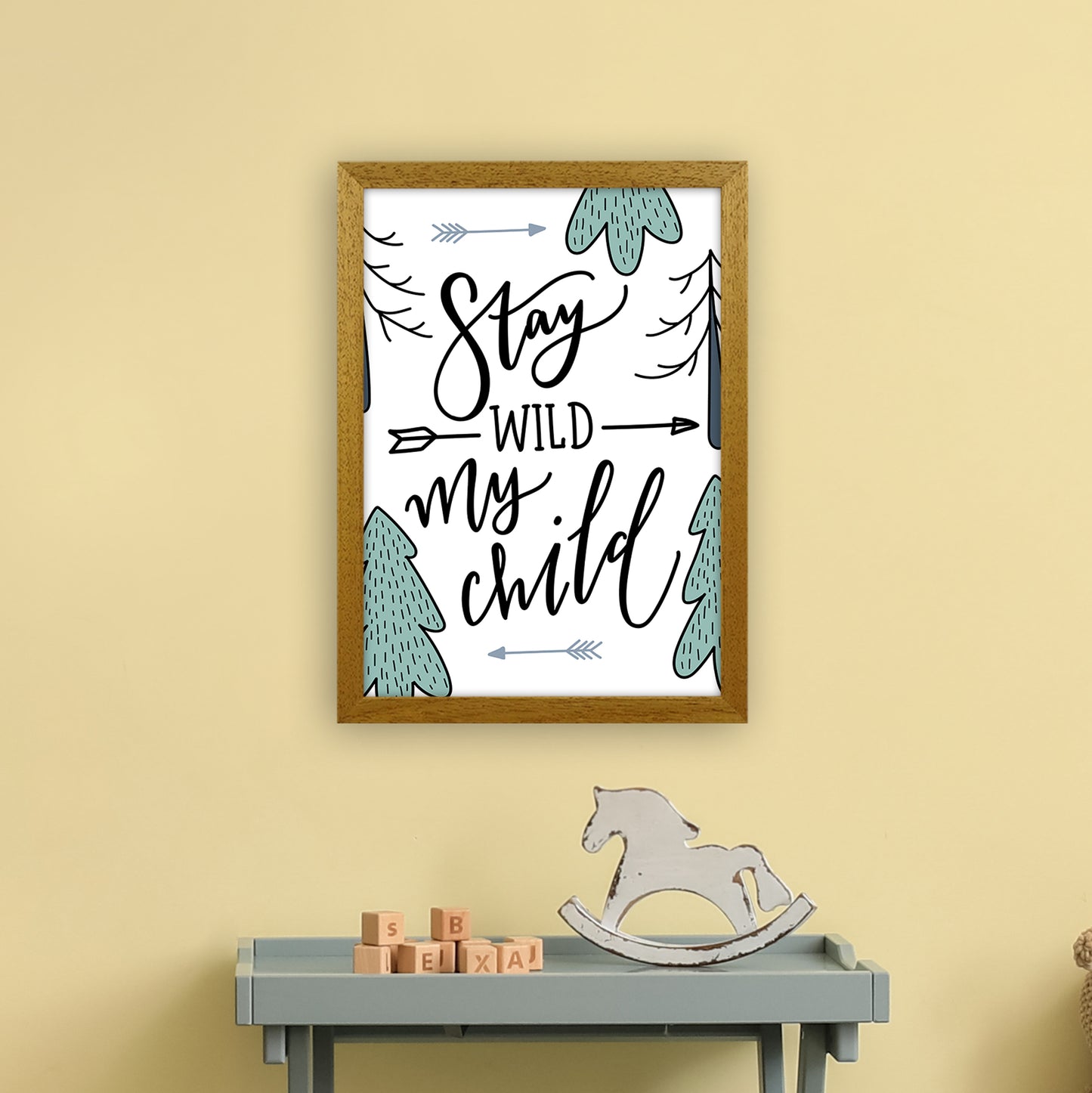 Stay Wild My Child Art Print by Pixy Paper A3 Print Only