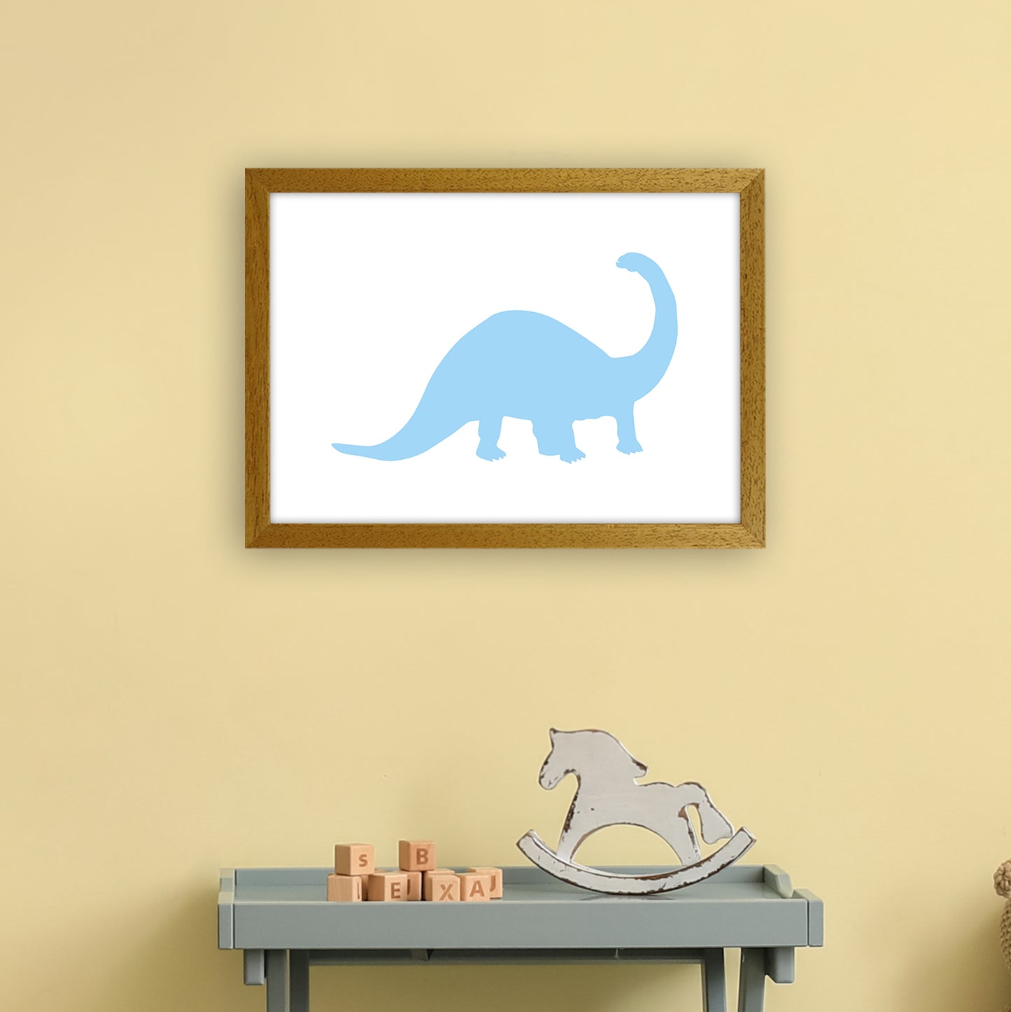 Sauro Light Blue Art Print by Pixy Paper A3 Print Only