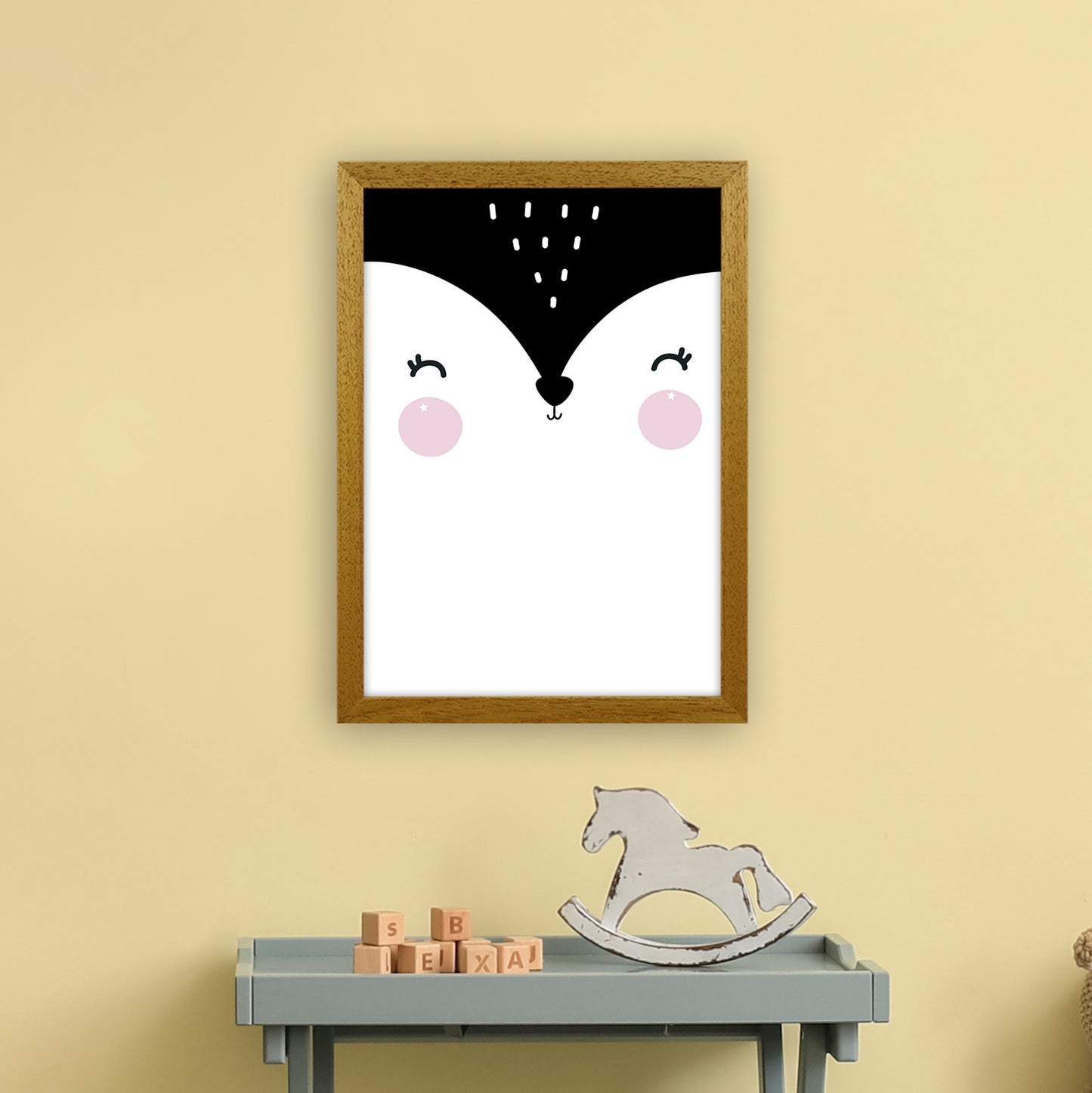Penguin Face Art Print by Pixy Paper A3 Print Only