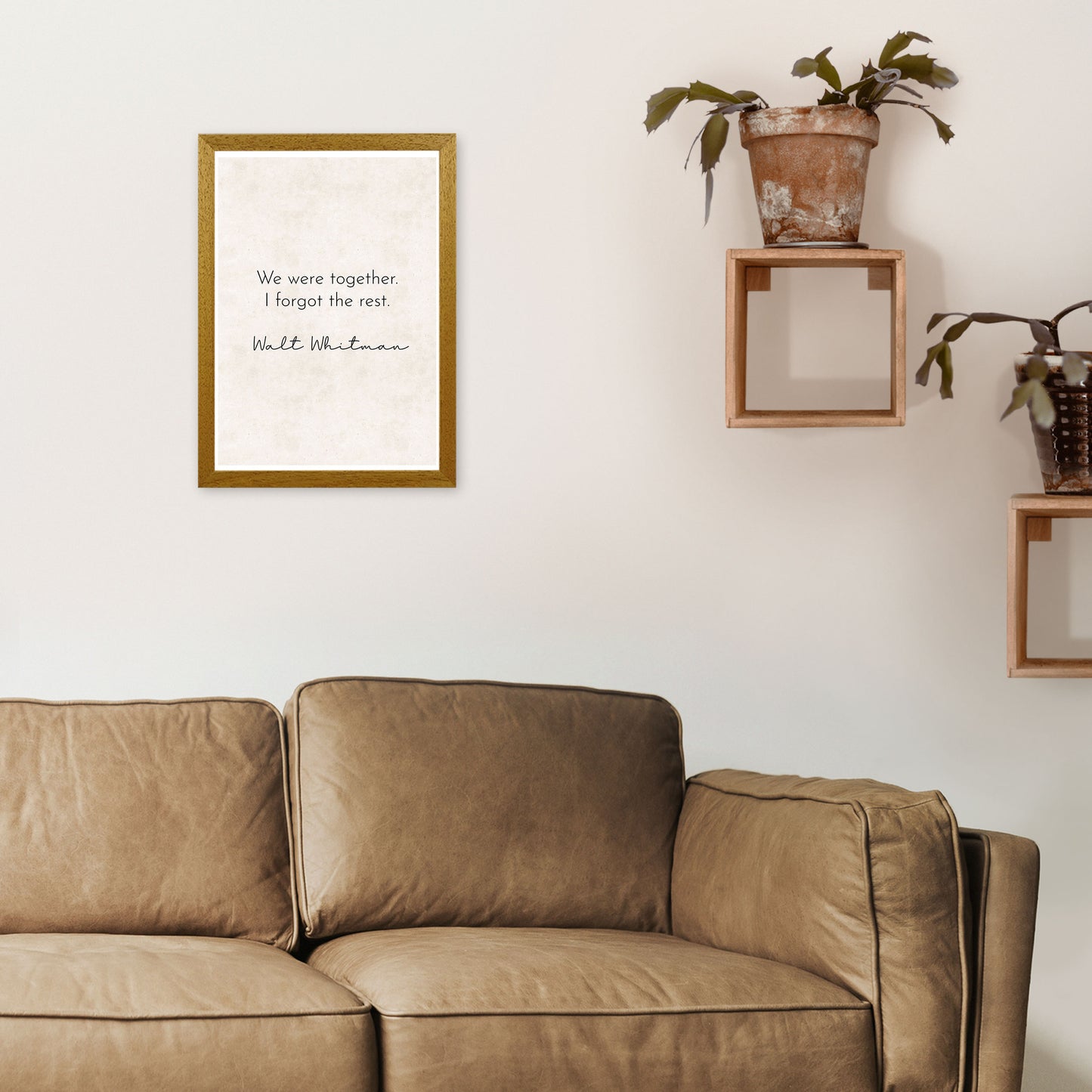 We Were Together - Walt Whitman Art Print by Pixy Paper A3 Print Only