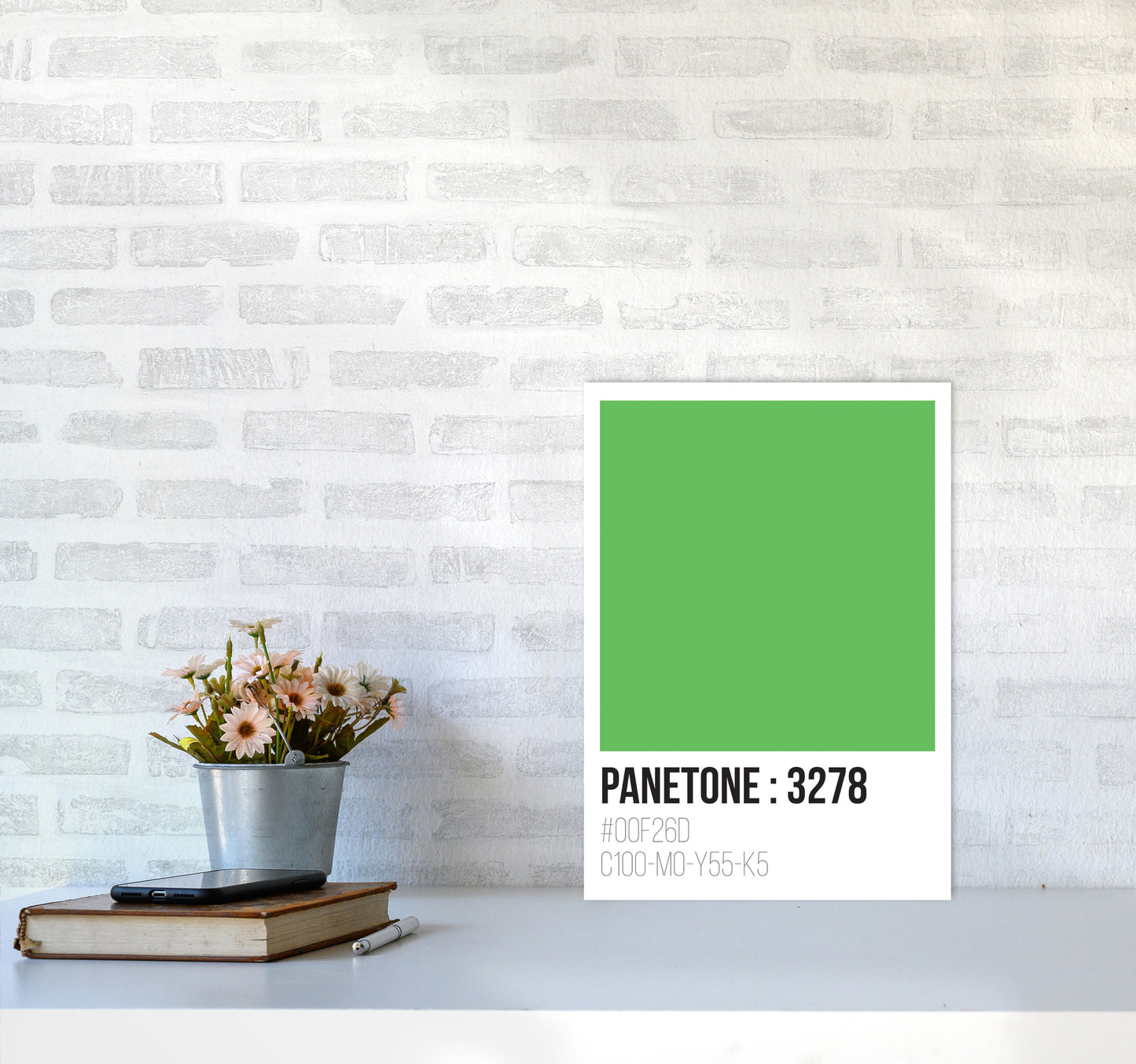 Panetone Colours 3278 Modern Print A3 Black Frame