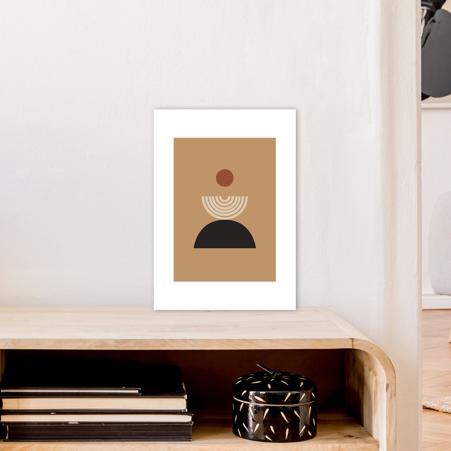 Mica Sand Fountain N19 Art Print by Pixy Paper A3 Black Frame