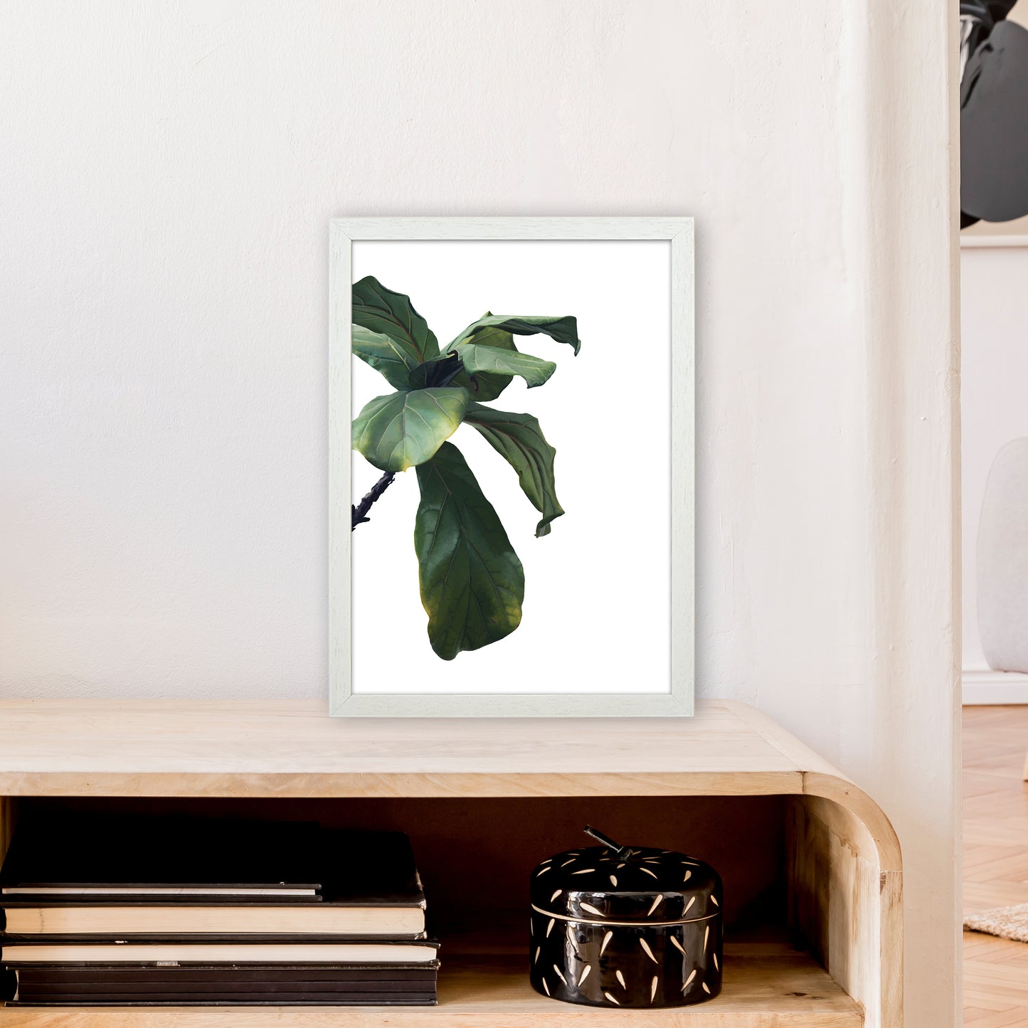 Plant Head Part One Art Print by Pixy Paper A3 Oak Frame
