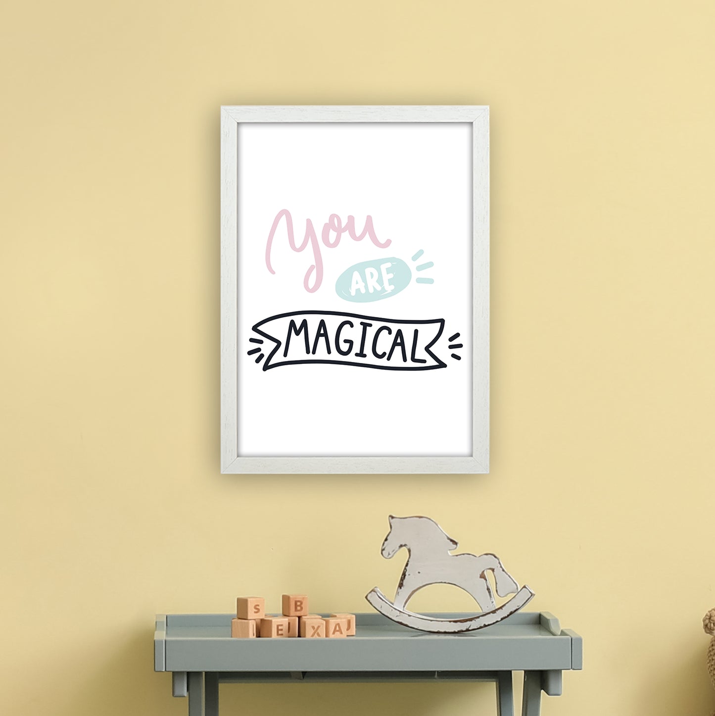 You Are Magical Art Print by Pixy Paper A3 Oak Frame