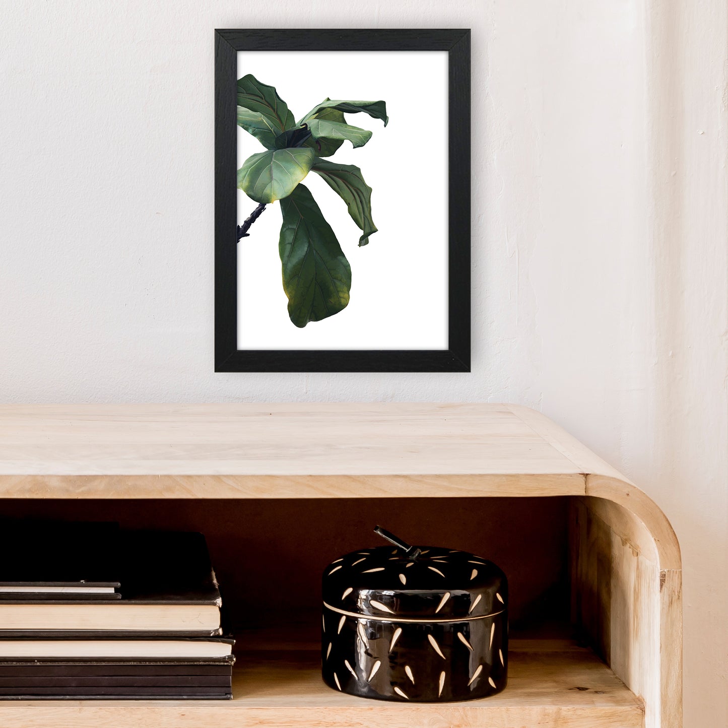 Plant Head Part One Art Print by Pixy Paper A4 White Frame
