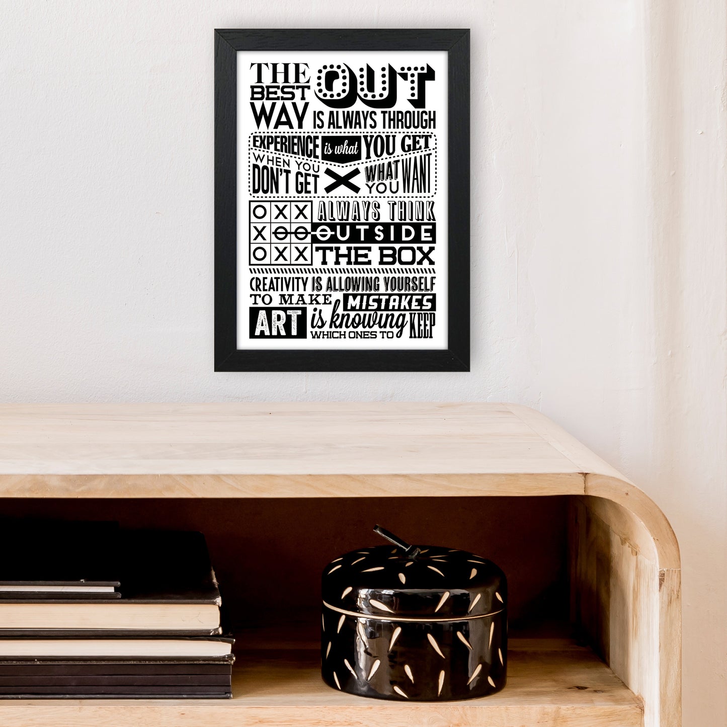 The Best Way Out Vintage Art Print by Pixy Paper A4 White Frame