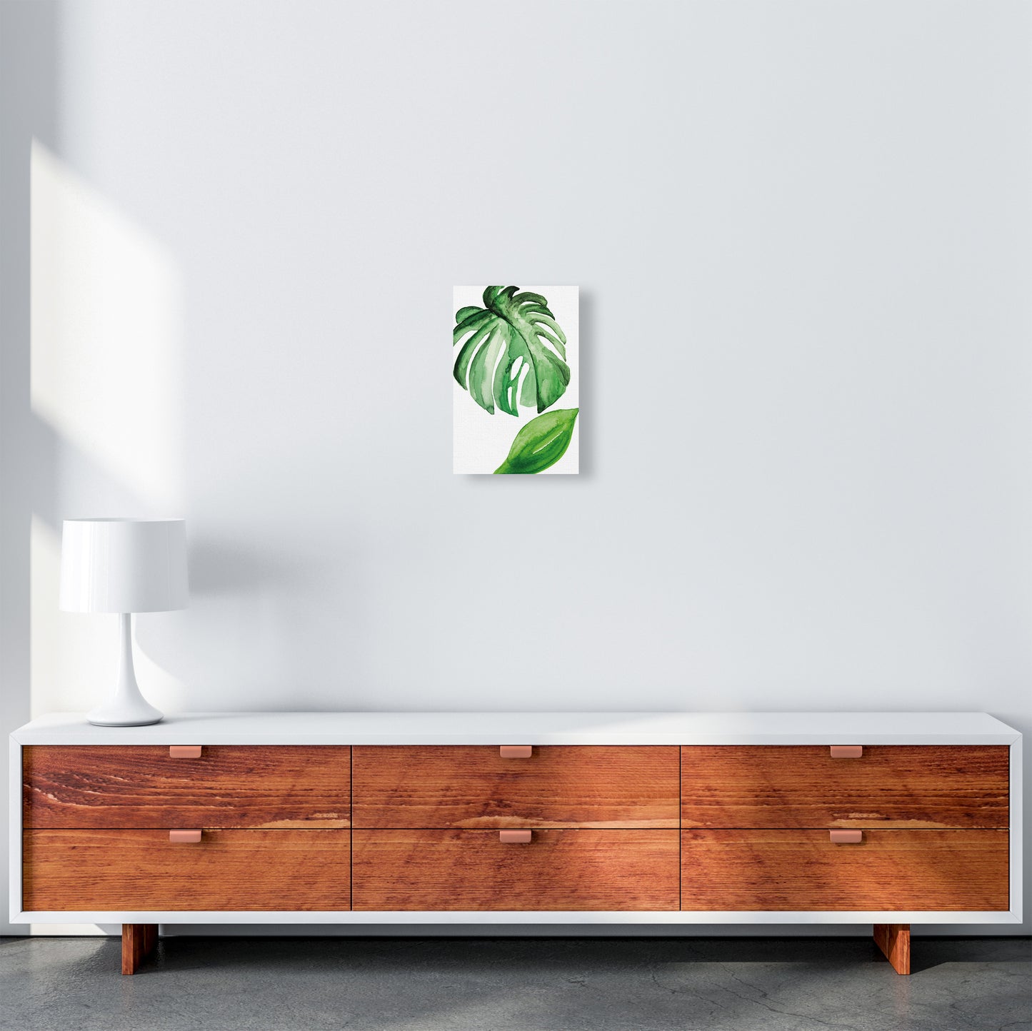 Large Leaf Exotic Art Print by Pixy Paper A4 Canvas