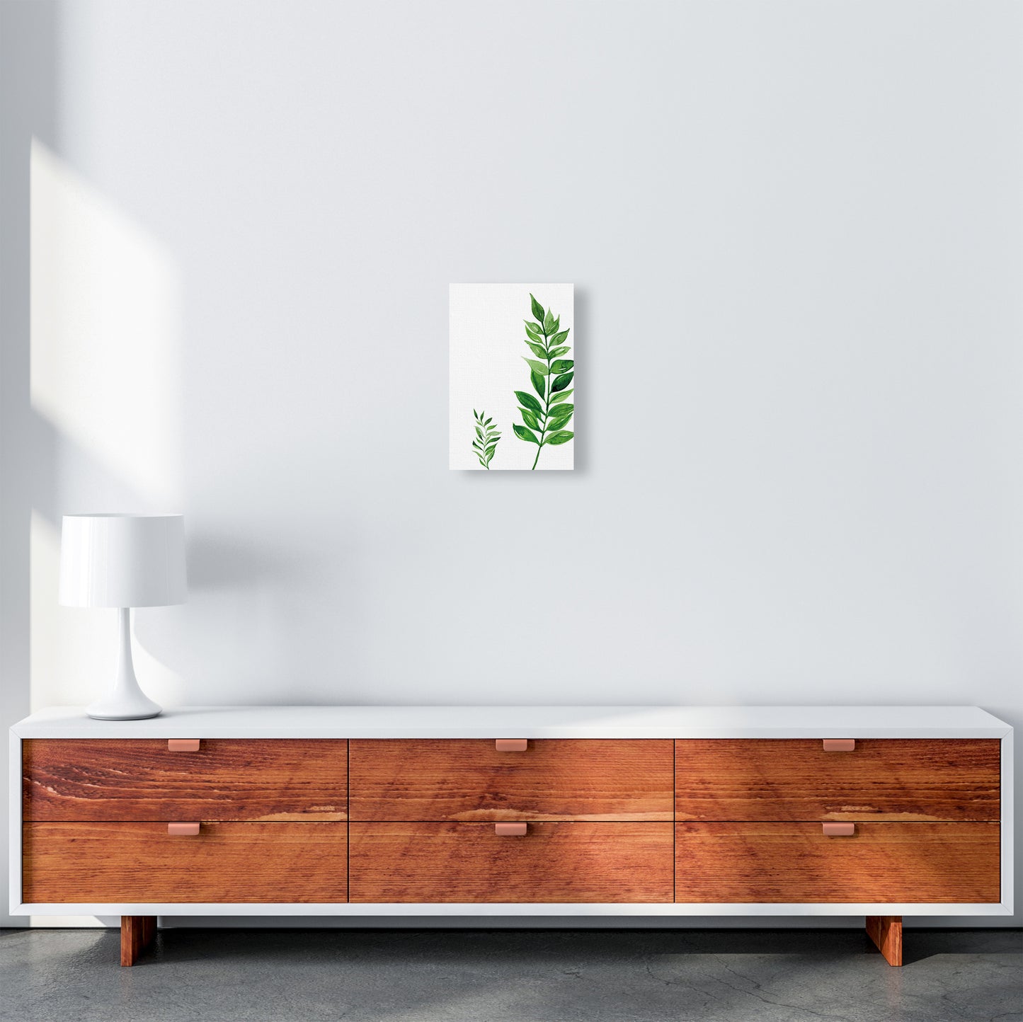 Side Leaf Exotic Art Print by Pixy Paper A4 Canvas