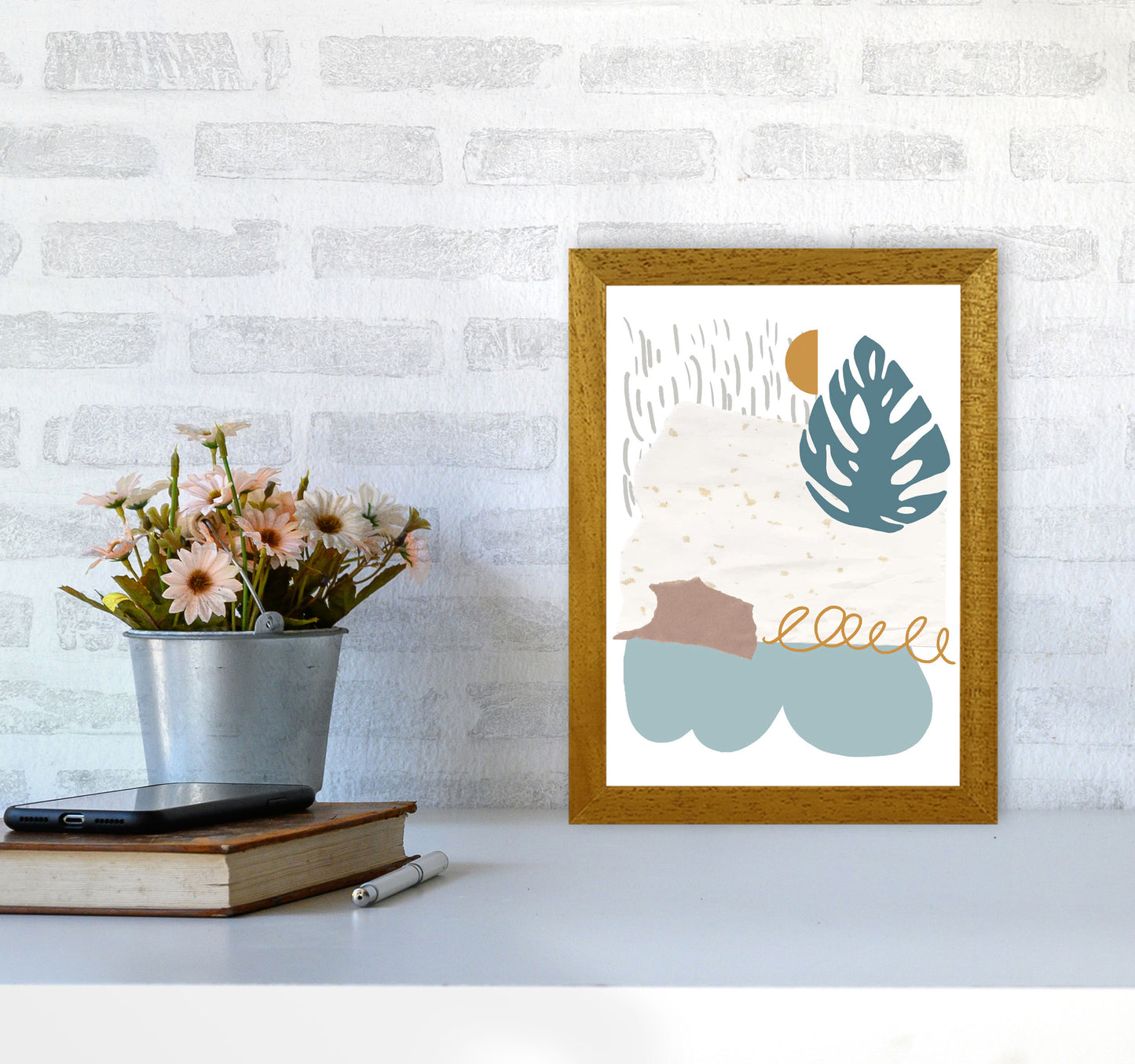 Reef Shapes Abstract 1 Modern Print A4 Print Only