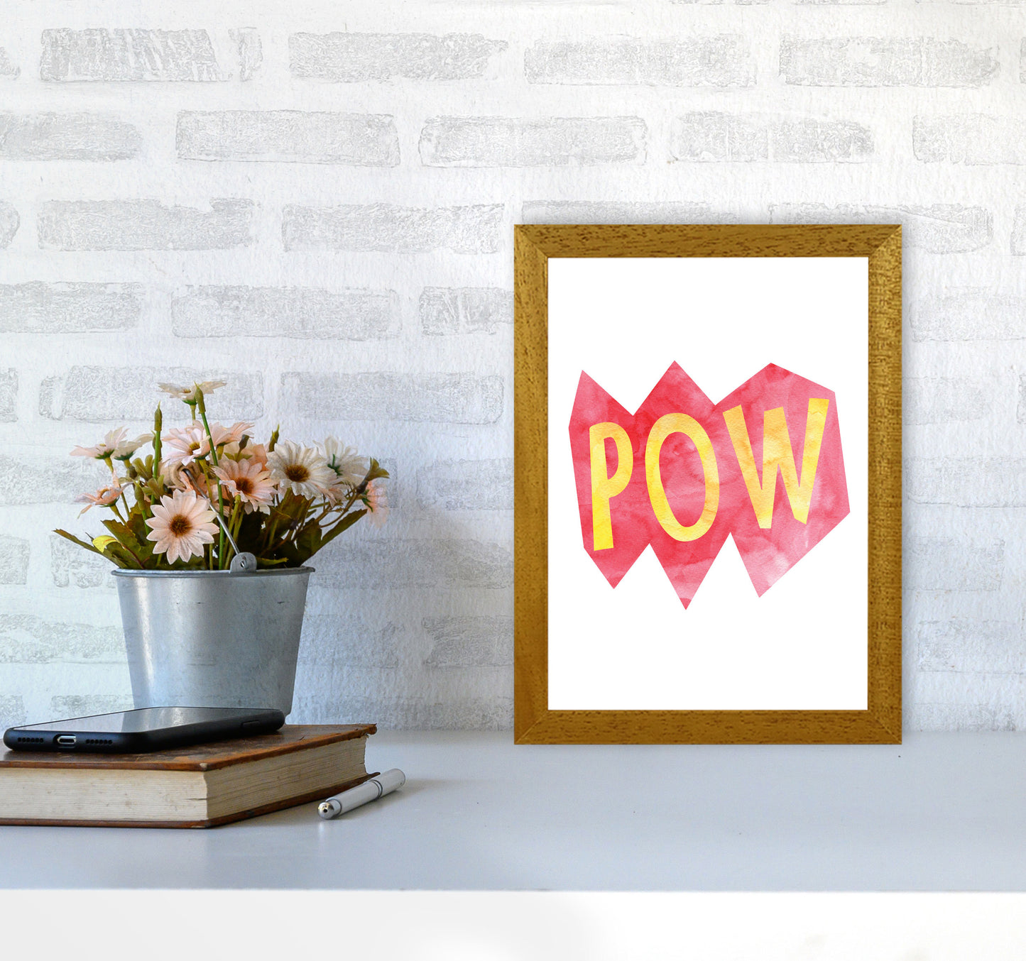 POW Watercolour Modern Print A4 Print Only