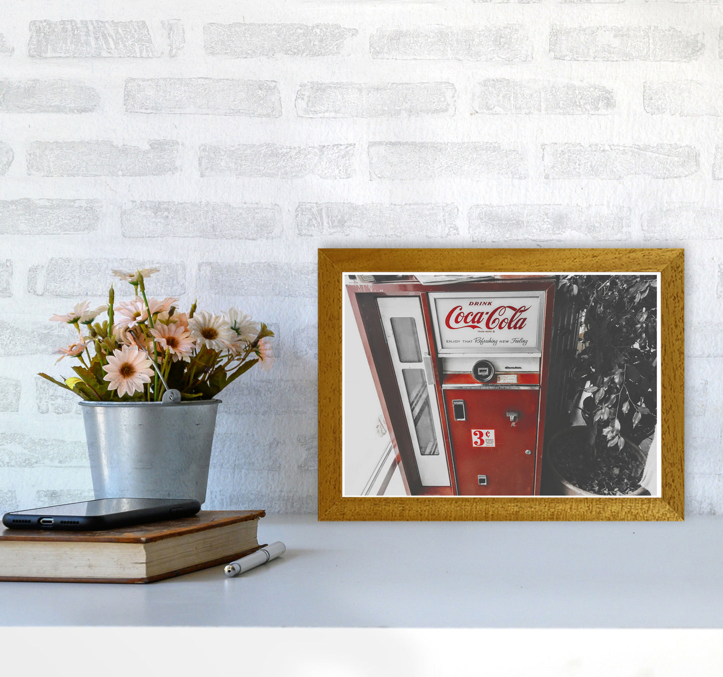 Coca Cola Vending Machine Modern Print A4 Print Only
