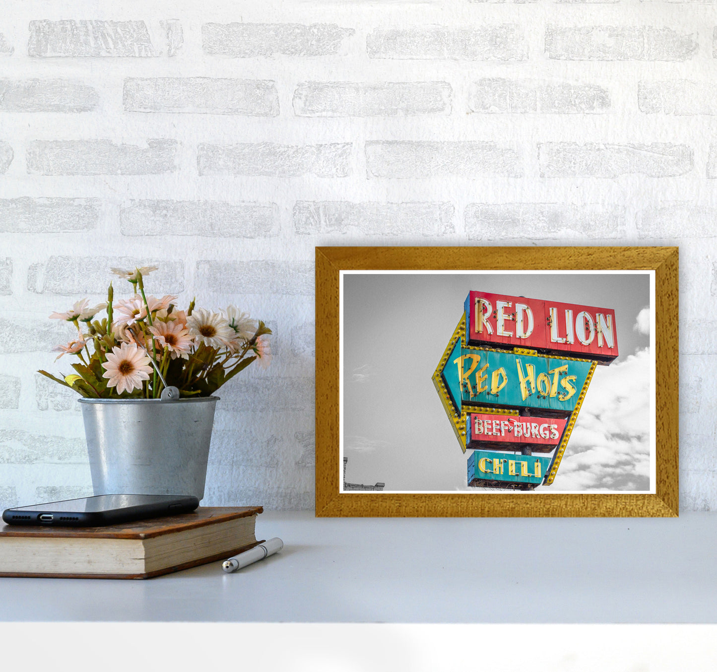 Vintage American Billboard Modern Print A4 Print Only