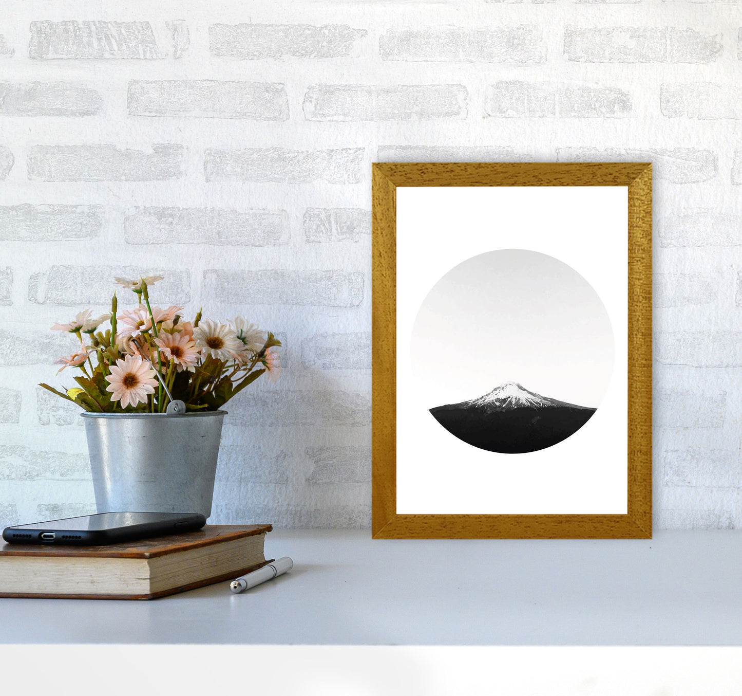 Abstract Mountain Modern Print A4 Print Only