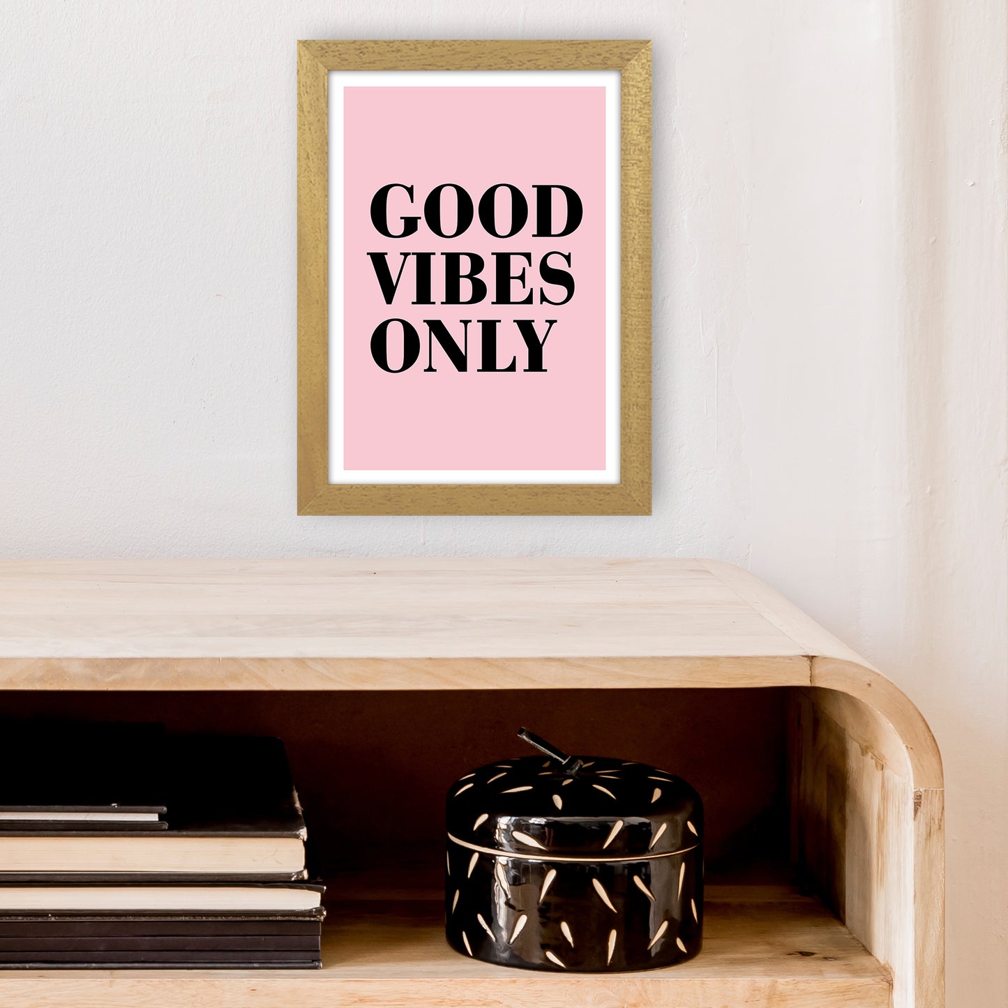 Good Vibes Only Neon Funk Art Print by Pixy Paper A4 Print Only