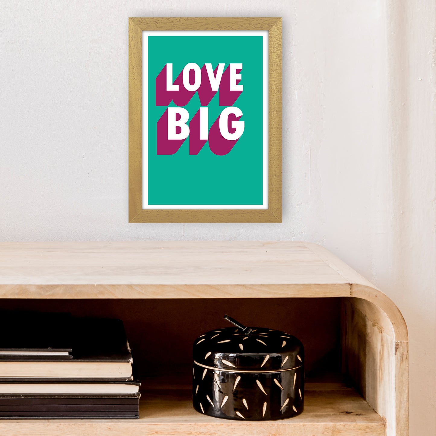 Love Big Shadow Art Print by Pixy Paper A4 Print Only