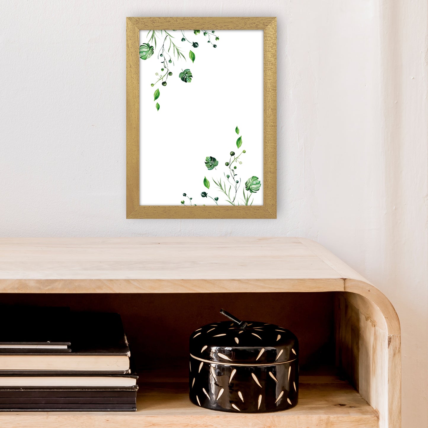 Top And Bottom Plants Exotic Art Print by Pixy Paper A4 Print Only