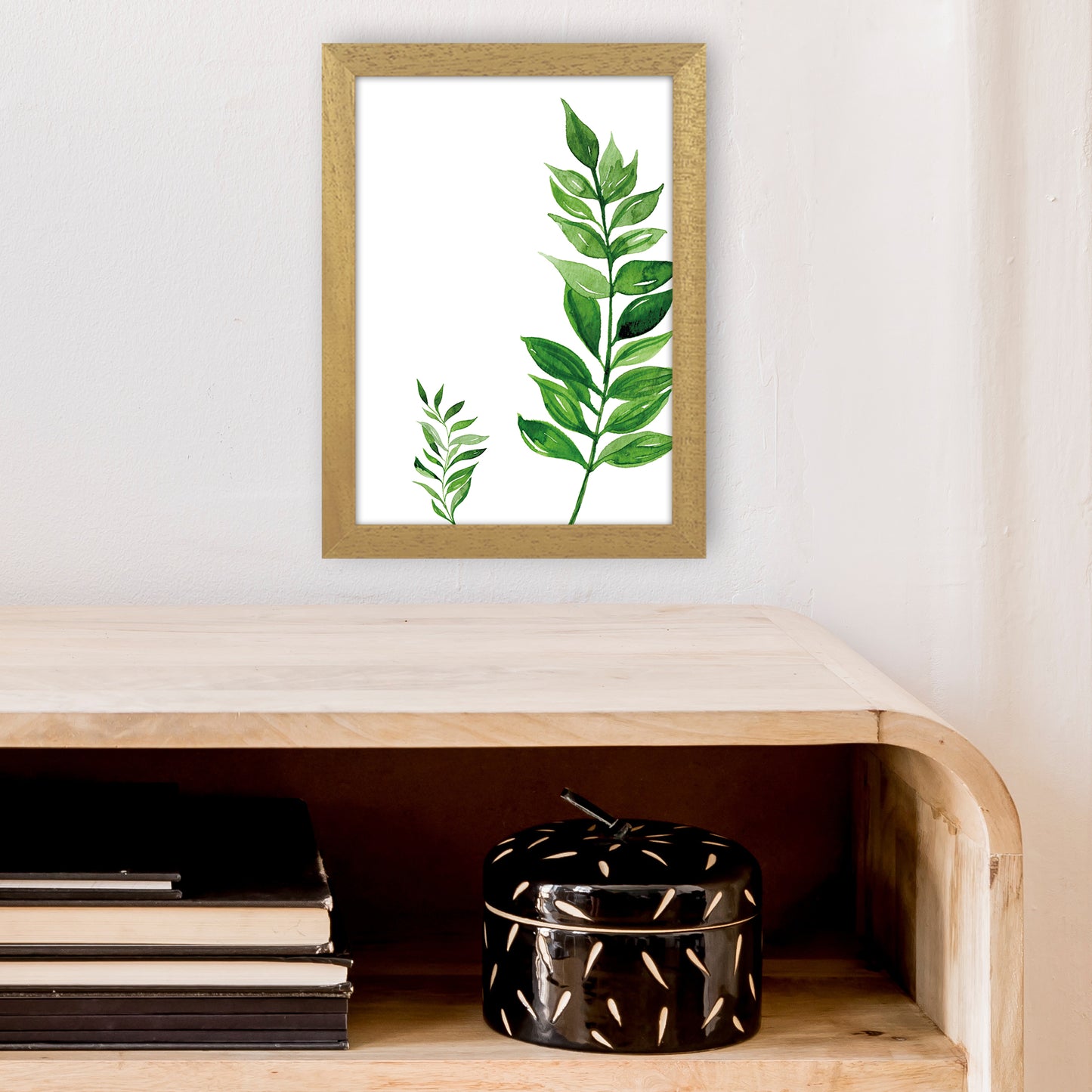 Side Leaf Exotic Art Print by Pixy Paper A4 Print Only