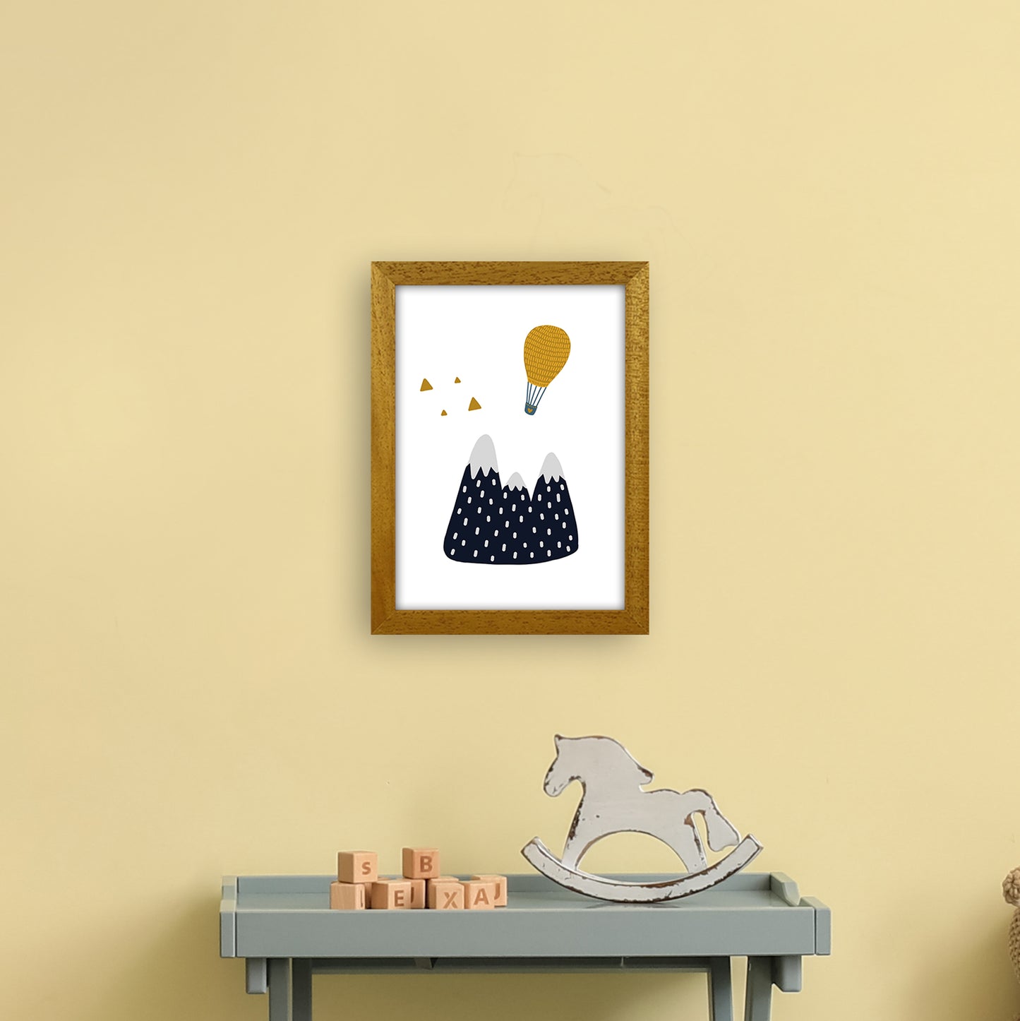 Little Explorer Hot Air Balloon Art Print by Pixy Paper A4 Print Only