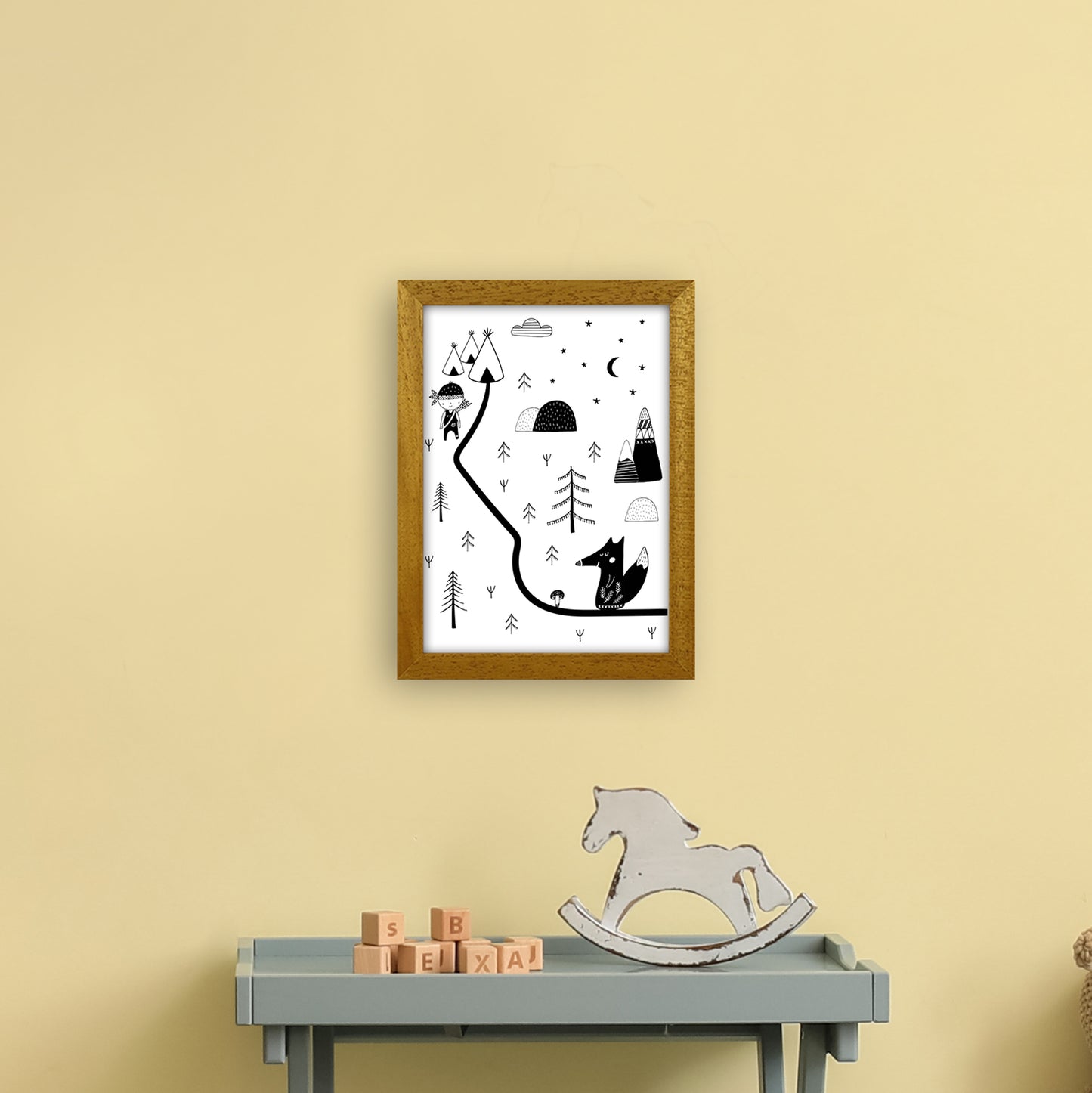 Little Explorer Winding Road Art Print by Pixy Paper A4 Print Only