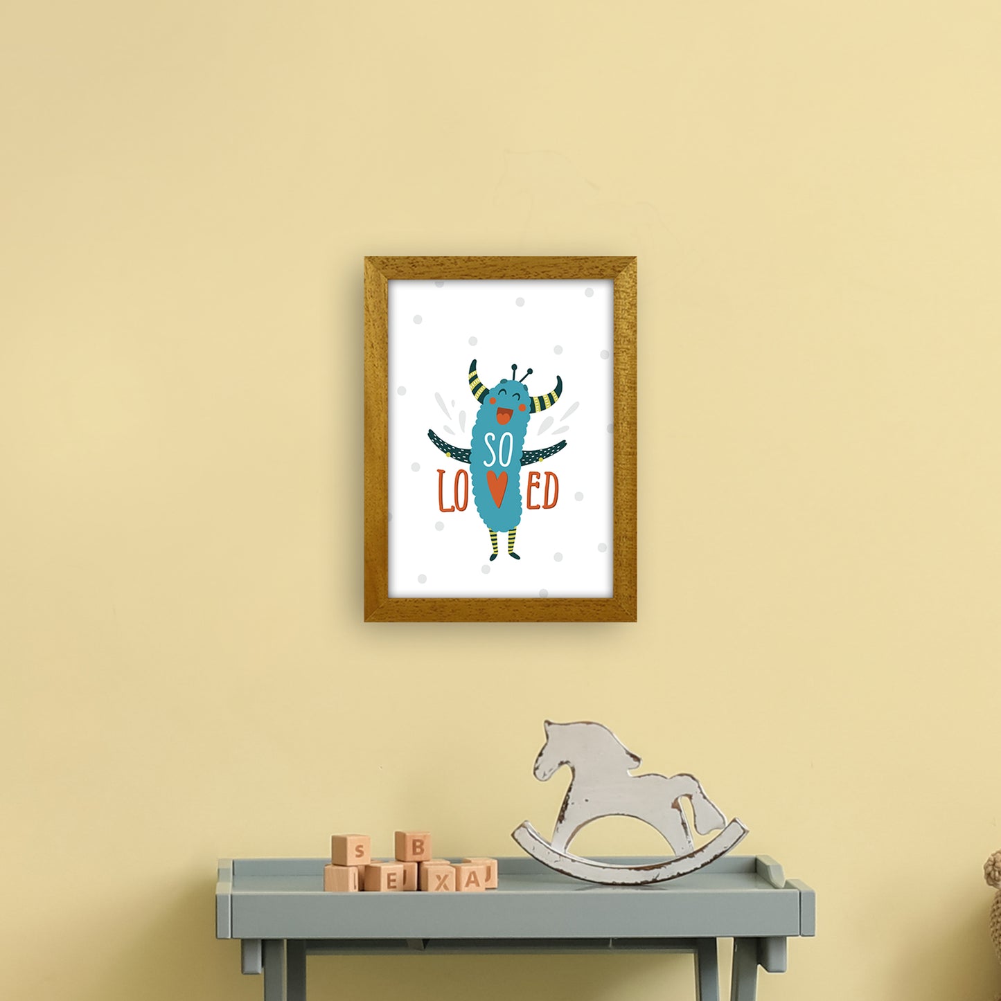 Little Monsters So Loved Art Print by Pixy Paper A4 Print Only