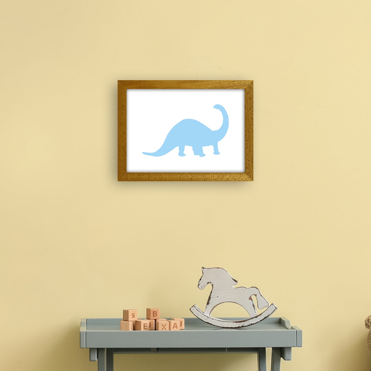 Sauro Light Blue Art Print by Pixy Paper A4 Print Only
