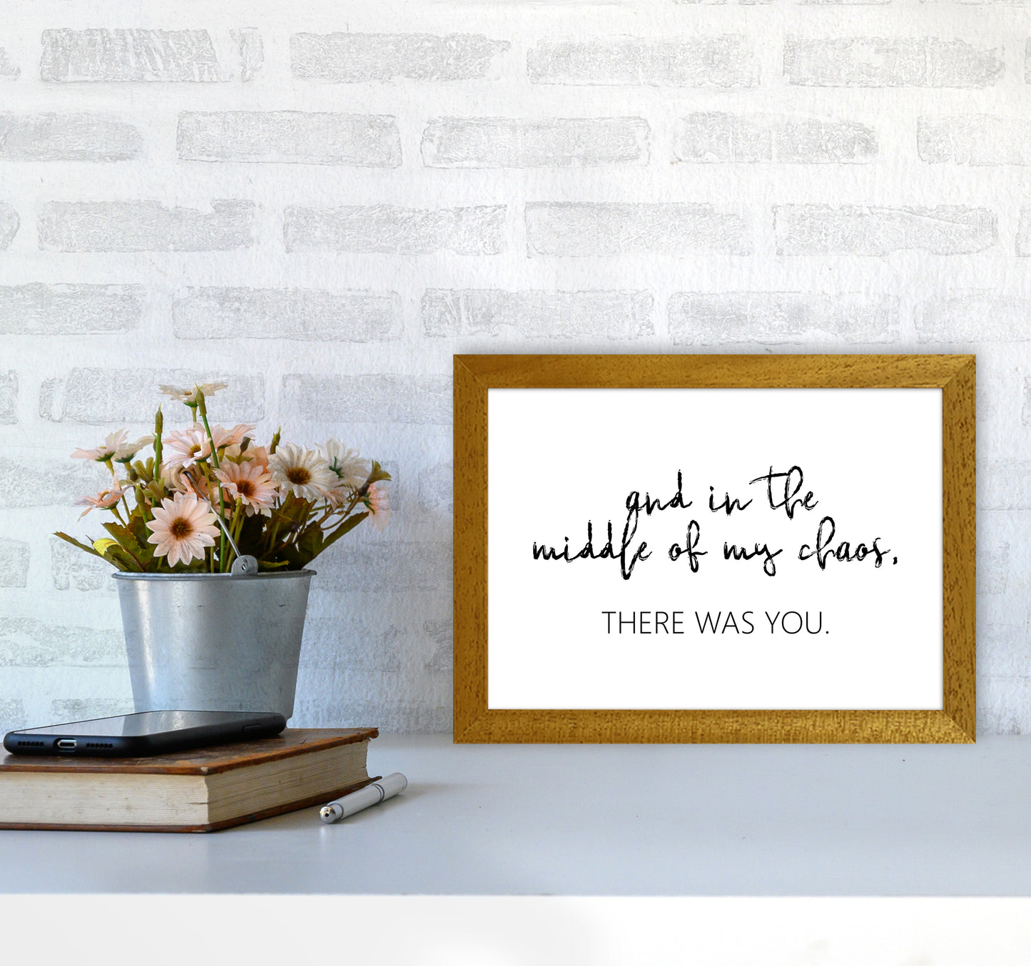 And In The Middle Of My Chaos Art Print by Pixy Paper A4 Print Only