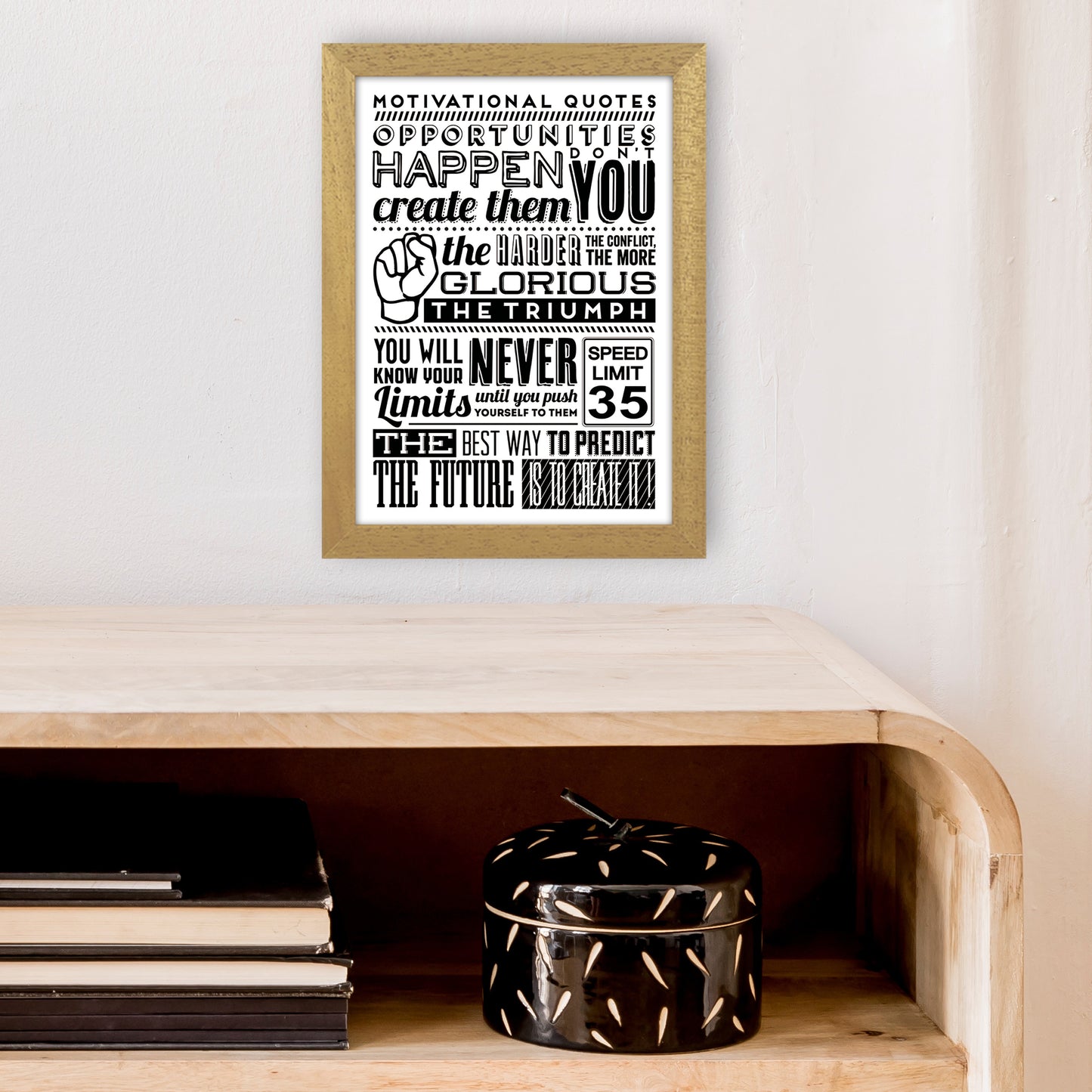 Opportunities Happen Vintage Art Print by Pixy Paper A4 Print Only