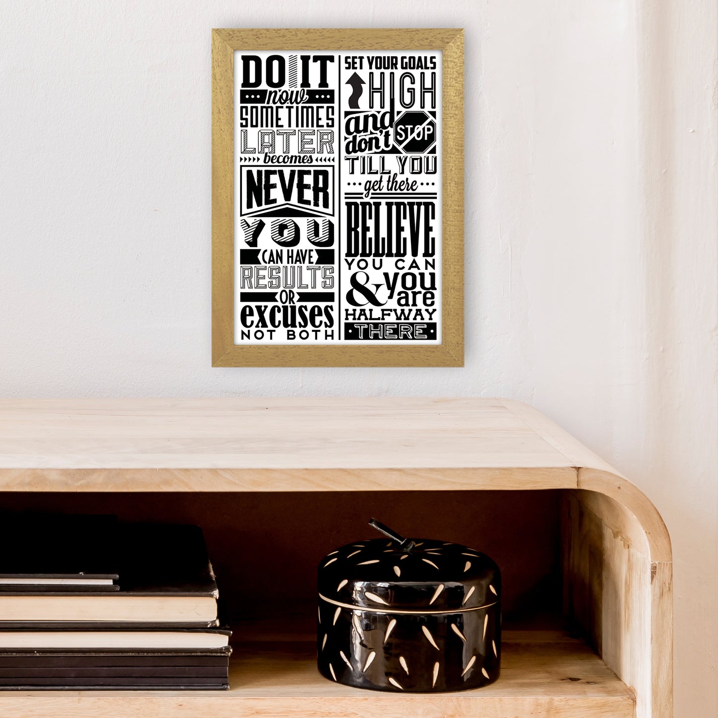 Do It Now Vintage Art Print by Pixy Paper A4 Print Only