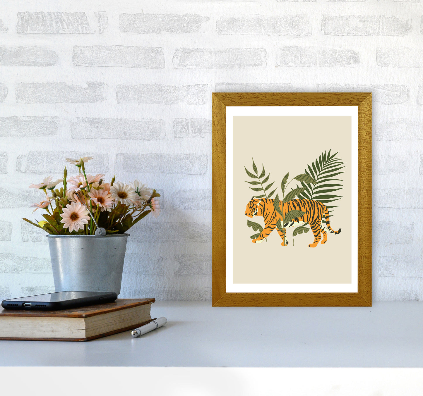 Wild Collection Tiger Art Print by Pixy Paper A4 Print Only