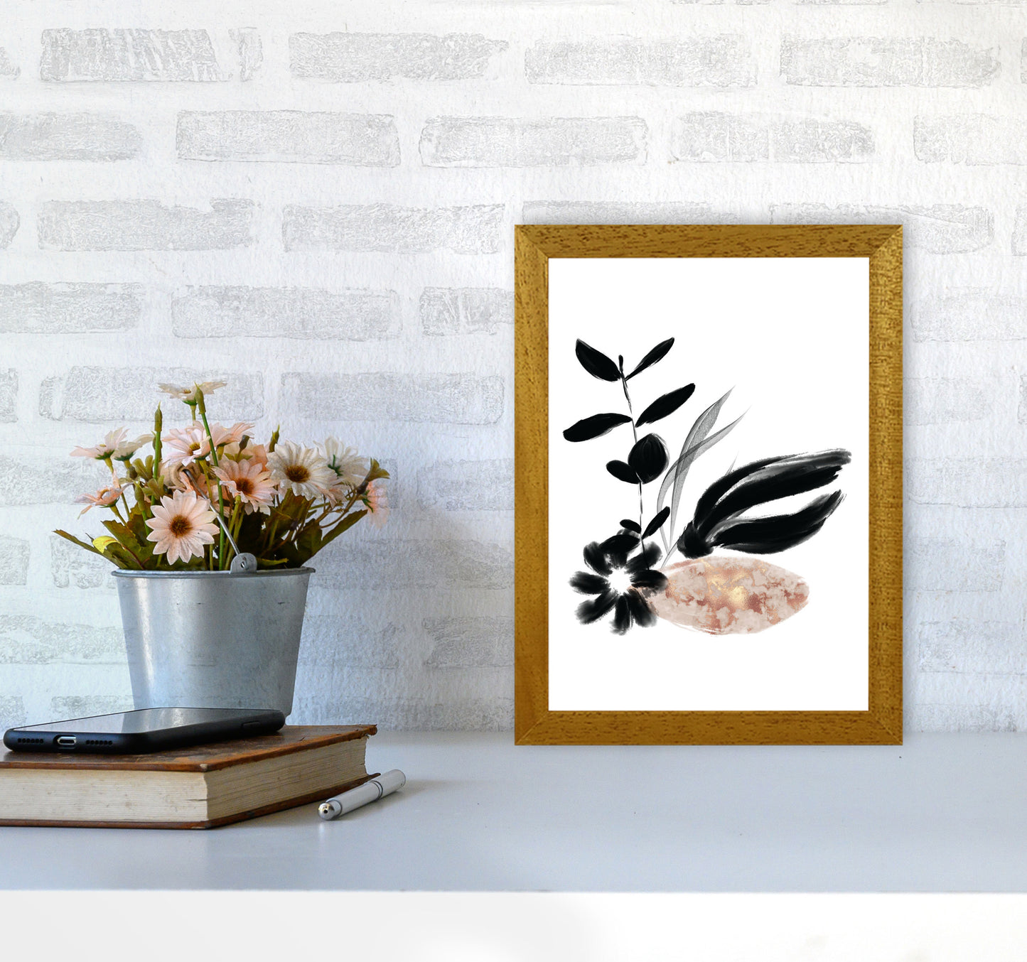 Delicate Floral 03 Art Print by Pixy Paper A4 Print Only