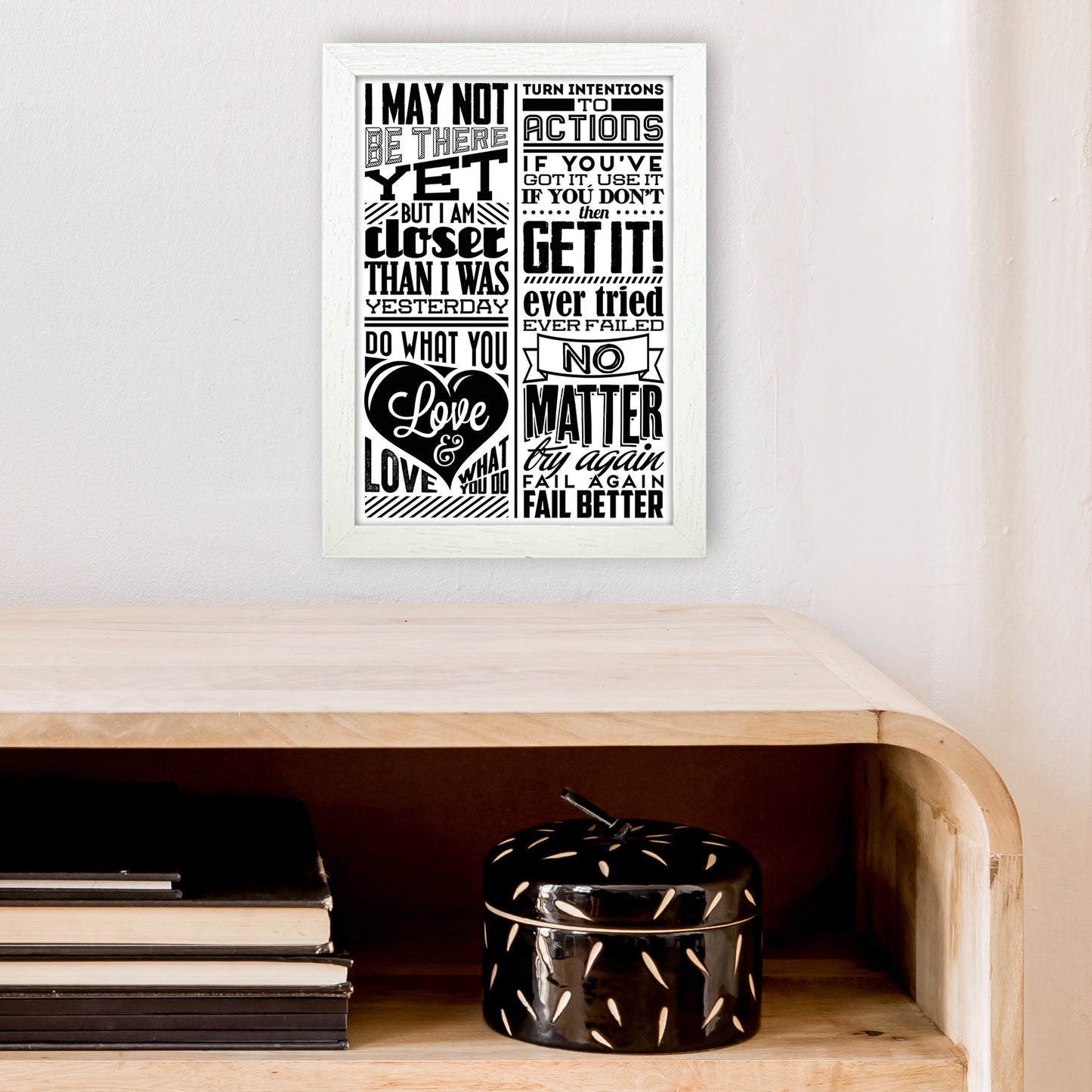 I May Not Be There Yet Vintage Art Print by Pixy Paper A4 Oak Frame