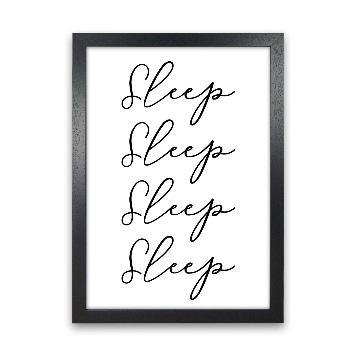 Sleep Modern Print Black Grain