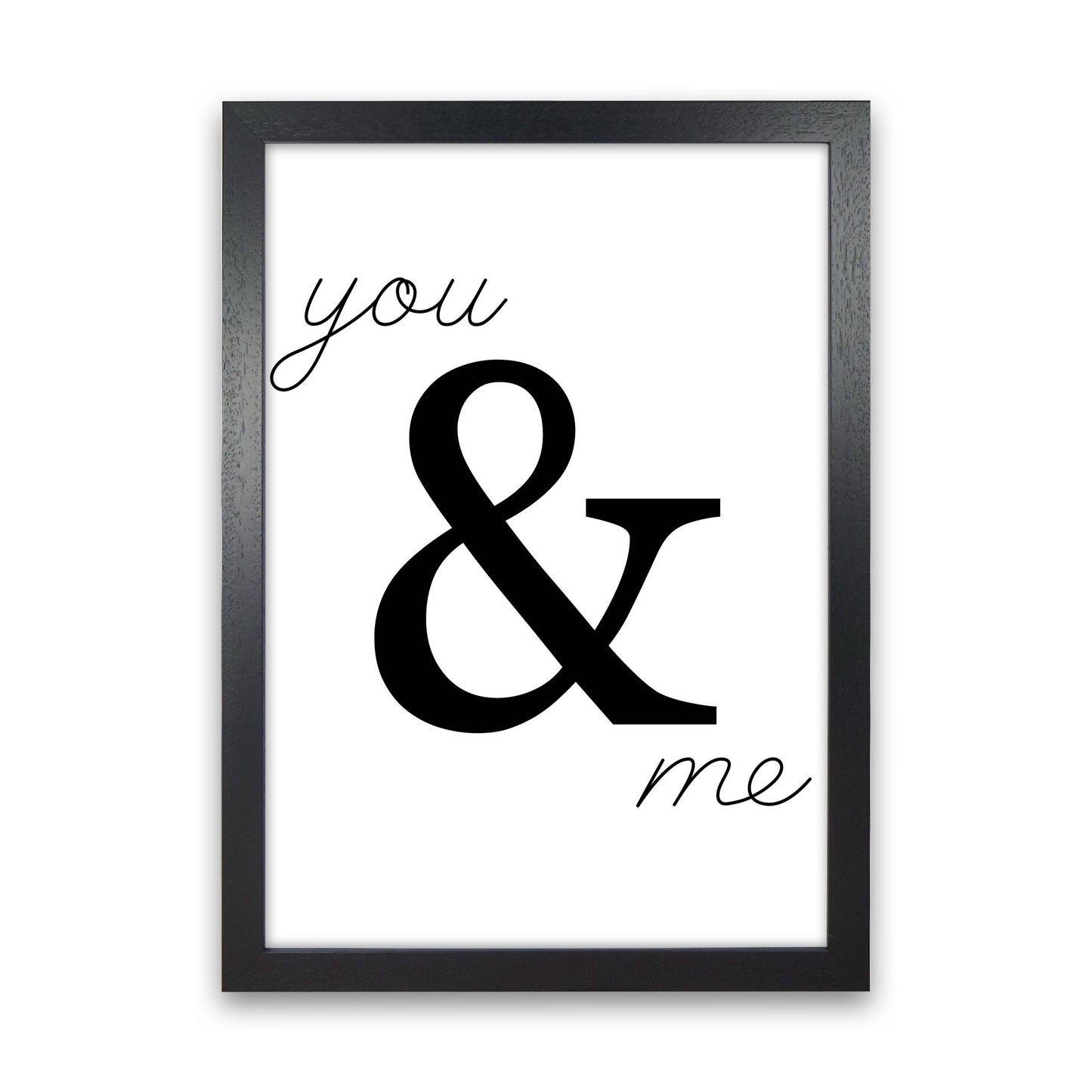 You & Me Modern Print Black Grain