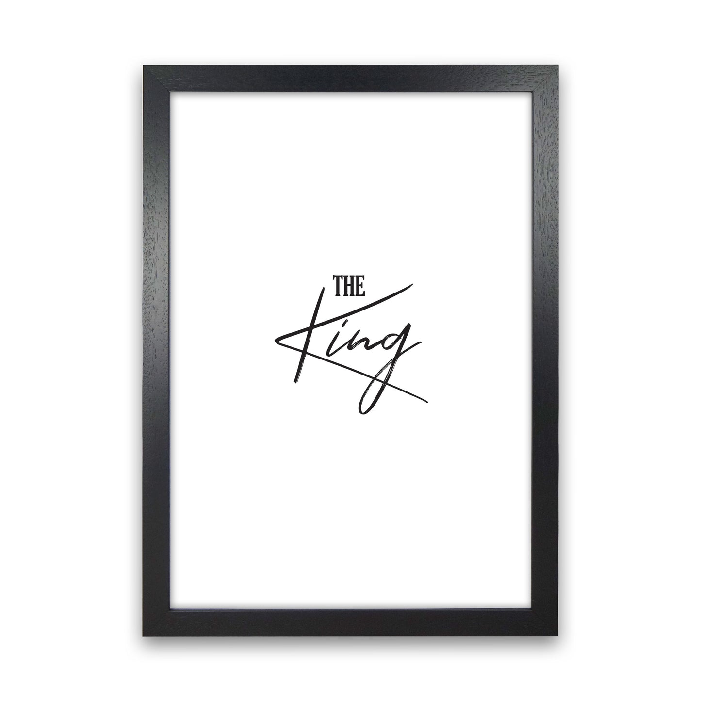 The King Modern Print Black Grain