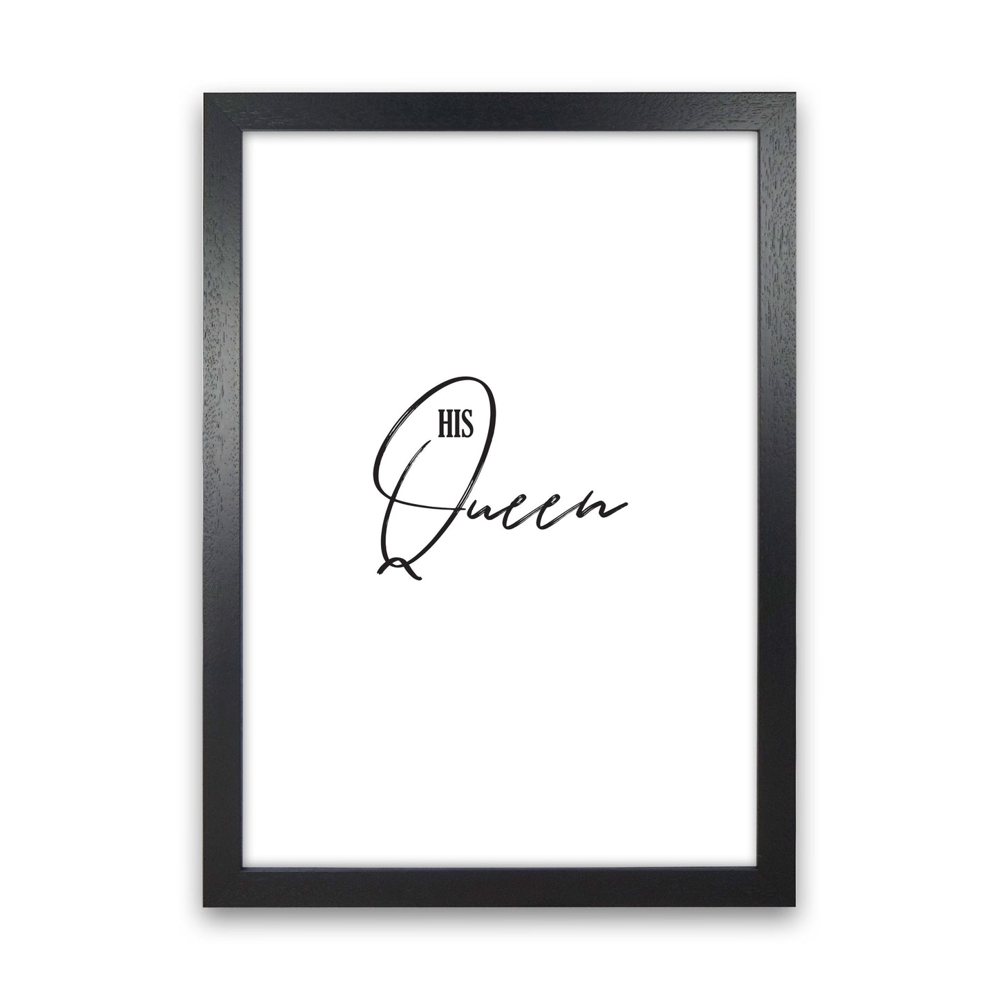 The Queen Modern Print Black Grain