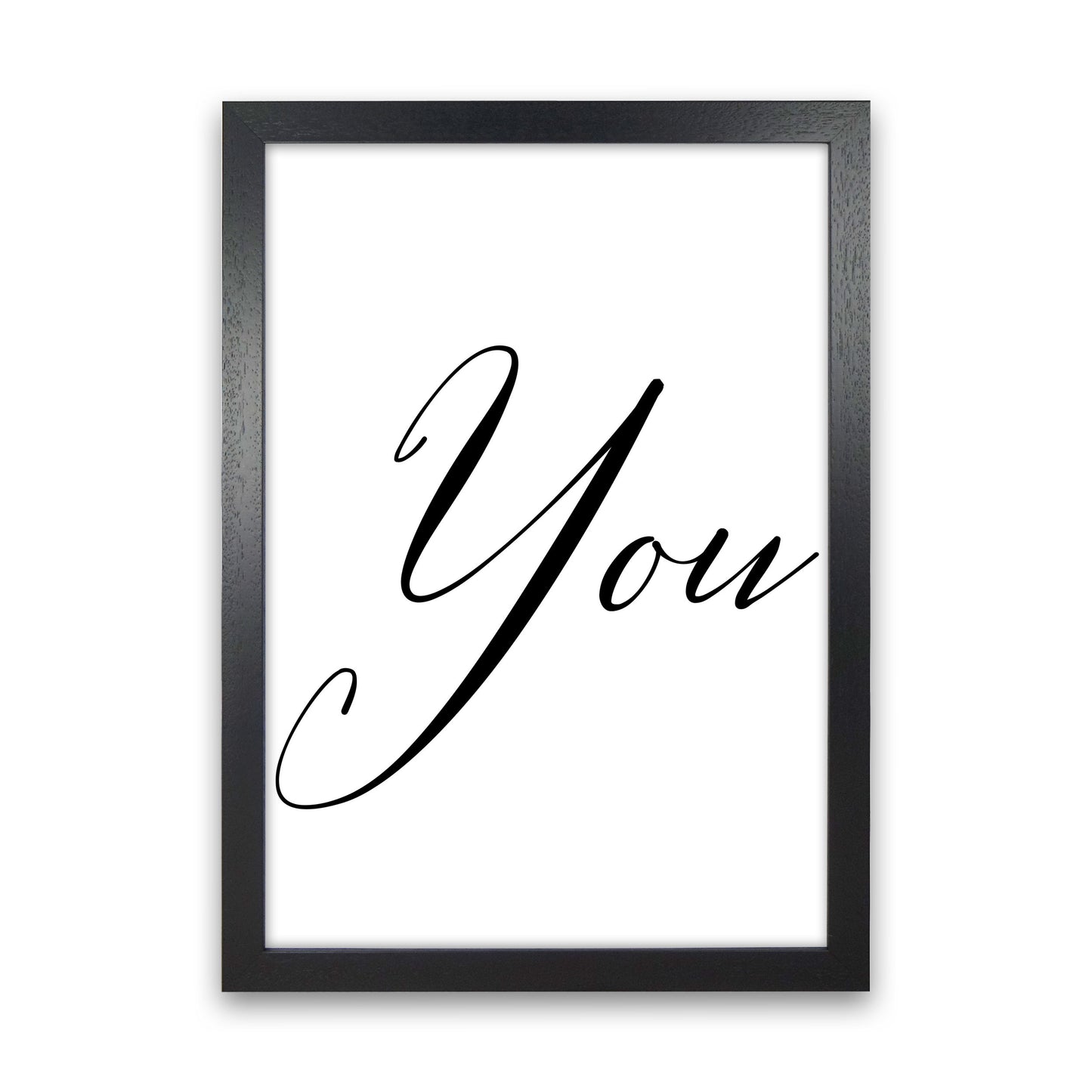 You Modern Print Black Grain