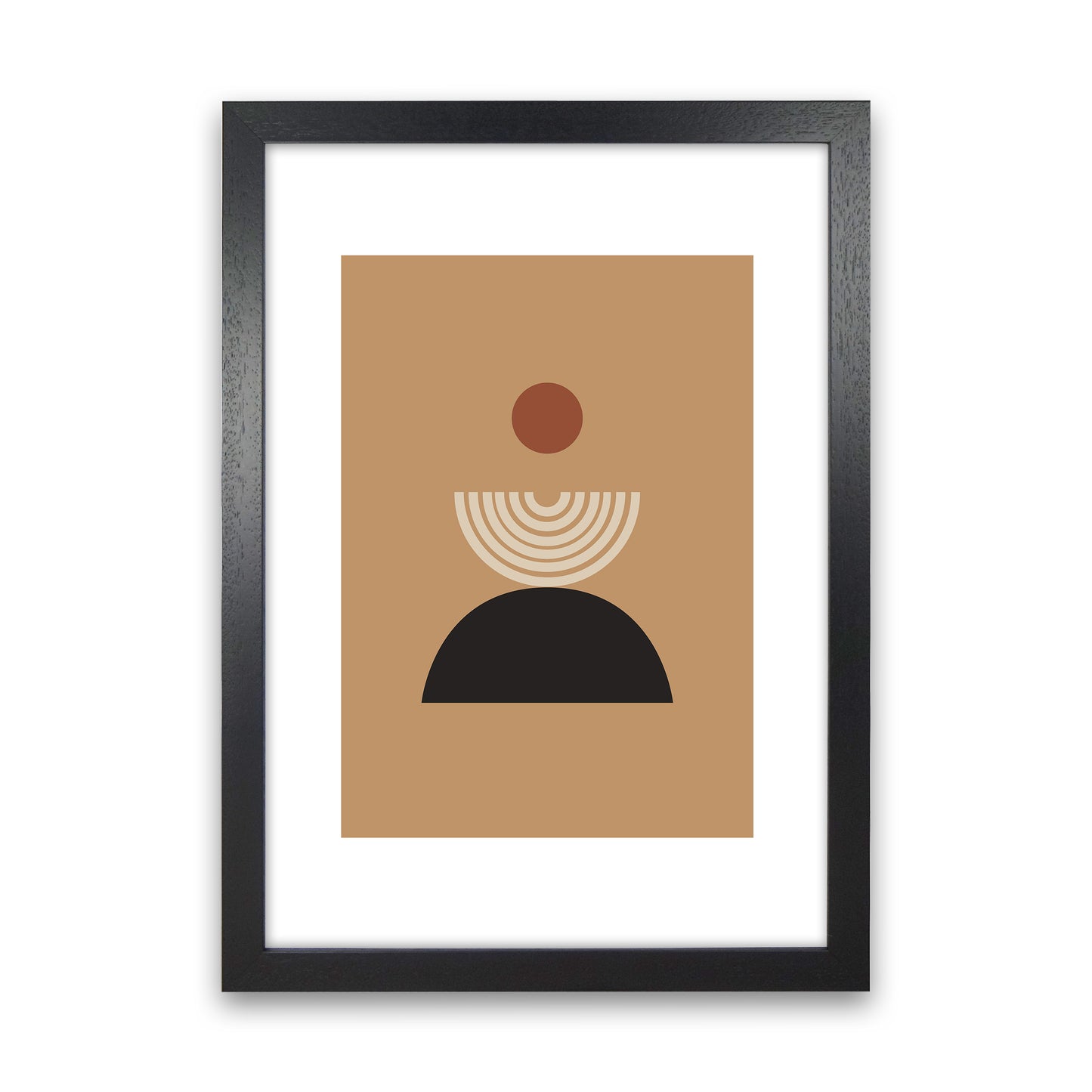 Mica Sand Fountain N19 Art Print by Pixy Paper Black Grain