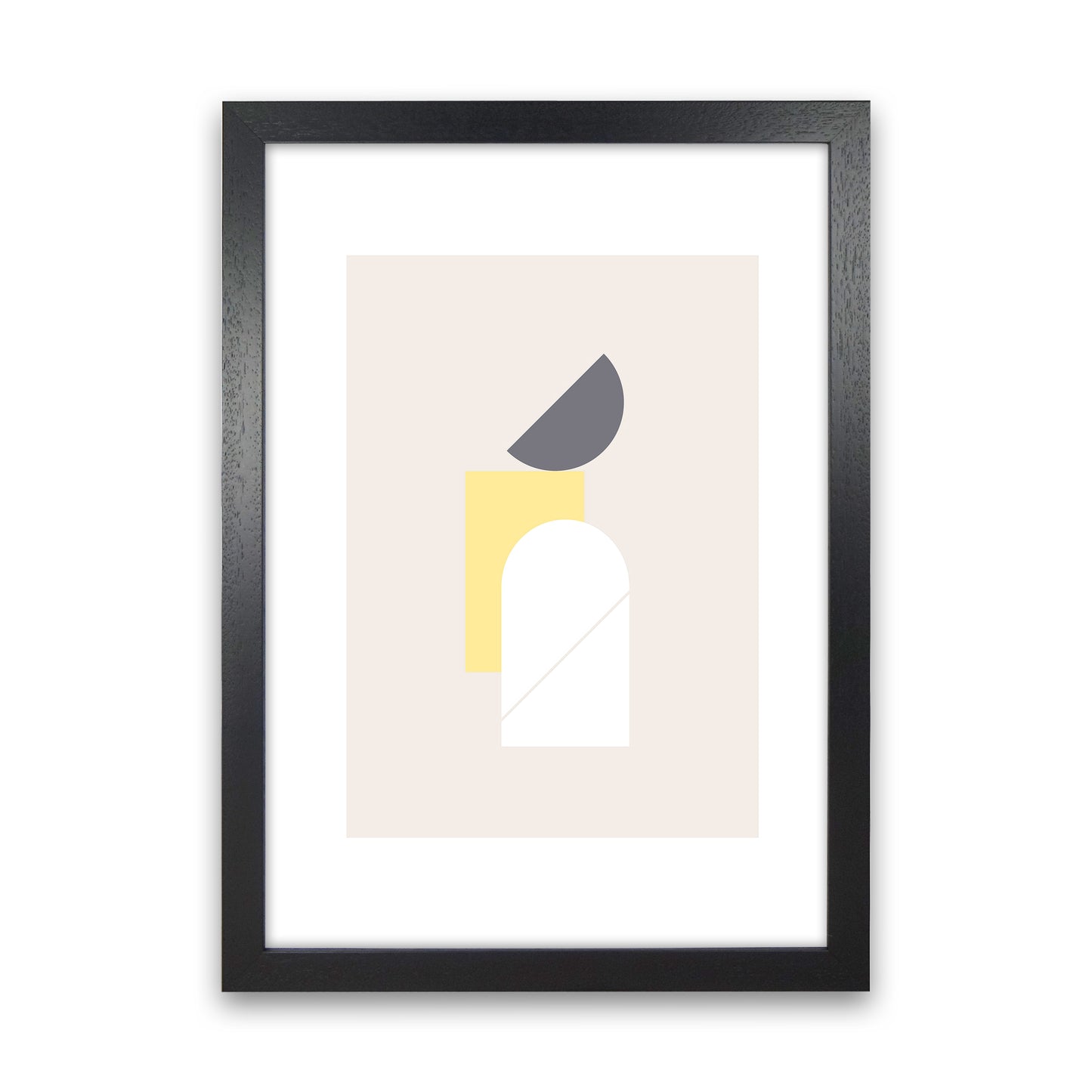 Mila Abstract N11 Art Print by Pixy Paper Black Grain