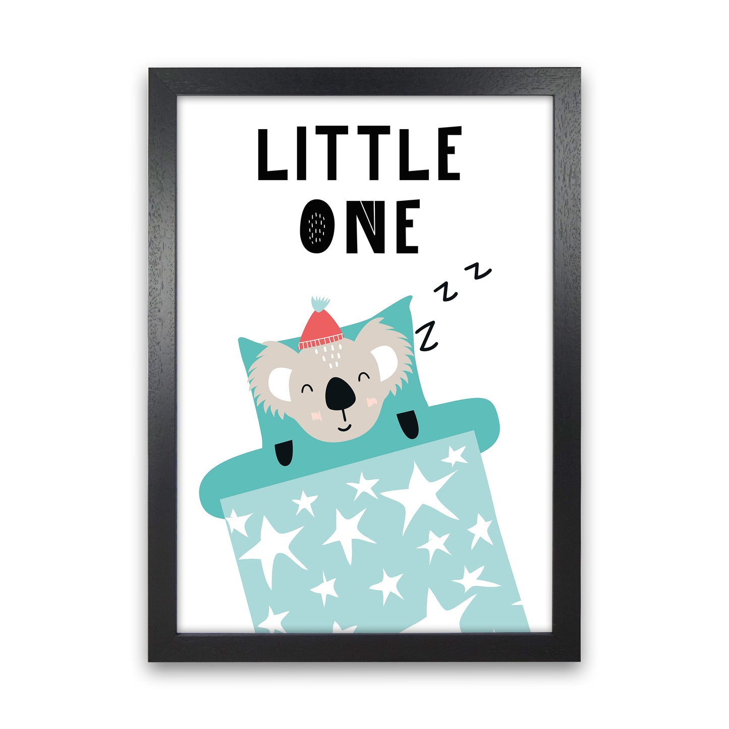 Little One Animal Pop Art Print by Pixy Paper Black Grain