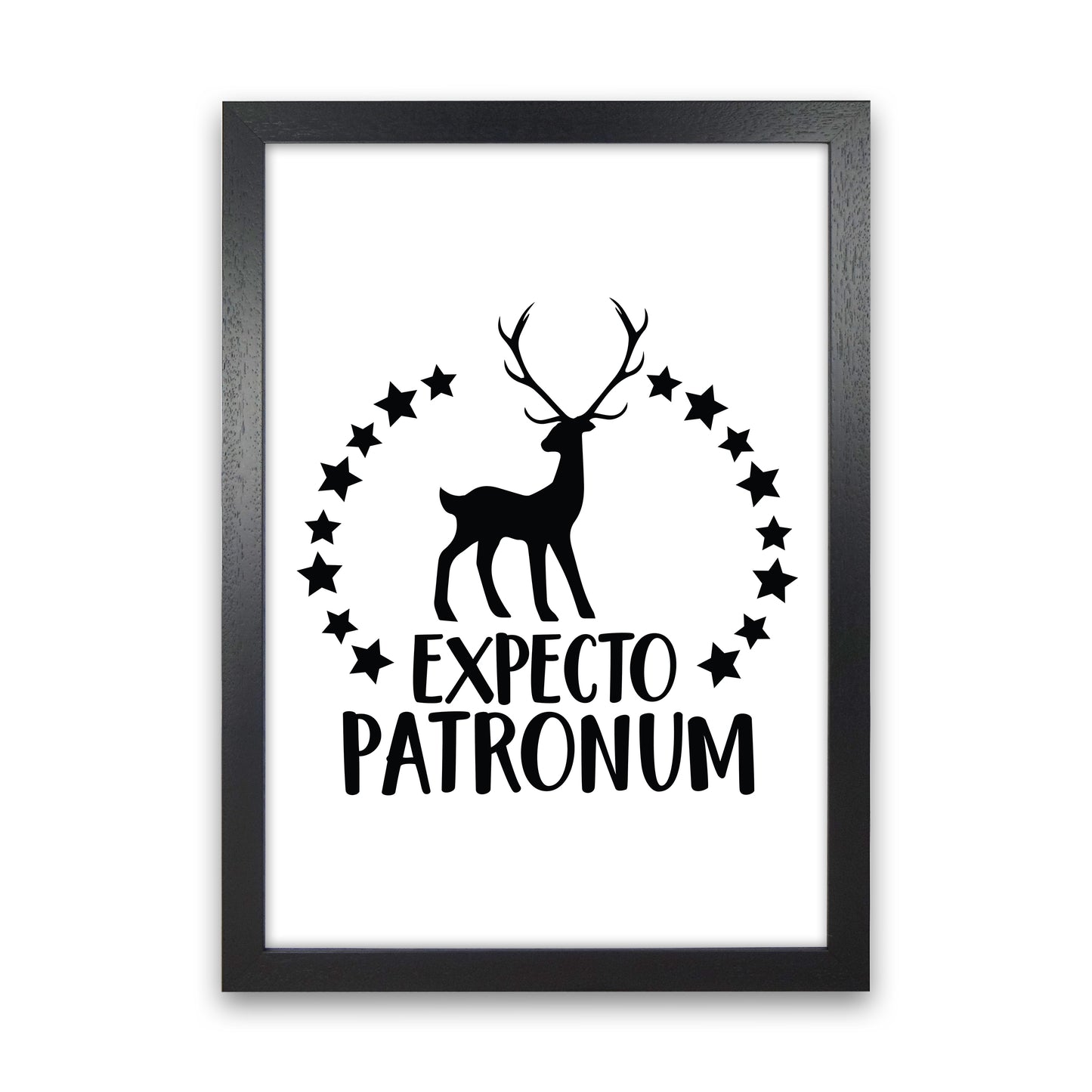 Expecto Patronum Art Print by Pixy Paper Black Grain