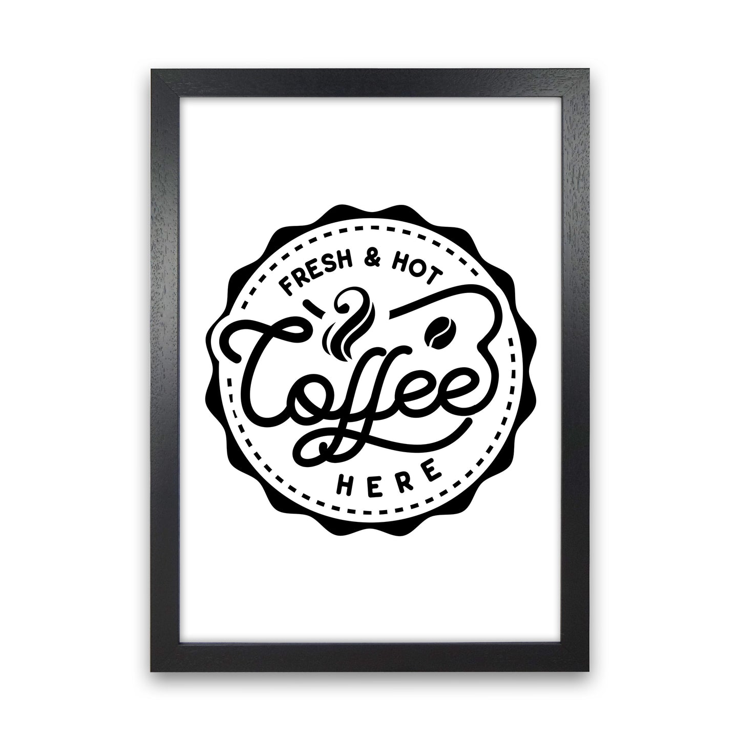Fresh And Hot Coffee Art Print by Pixy Paper Black Grain